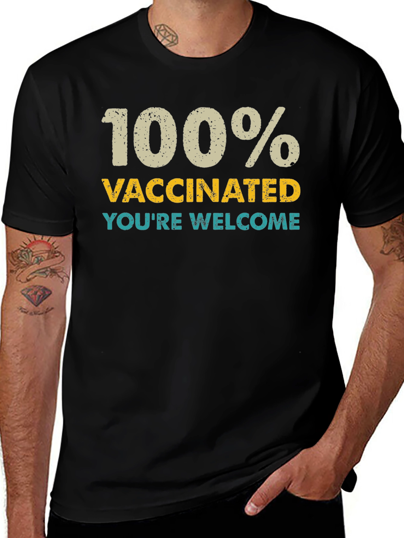 100% Vaccinated Graphic Tee