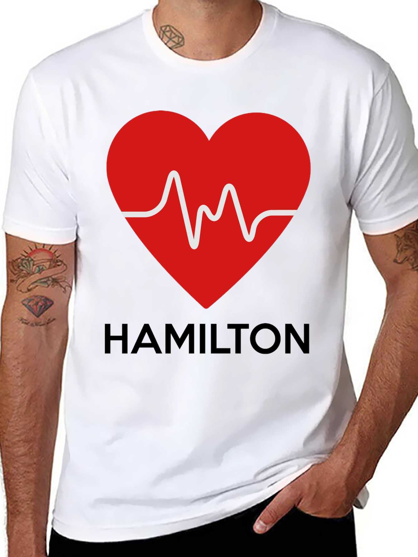 Hamilton Heartbeat T-Shirt - Motorsport Fan Apparel