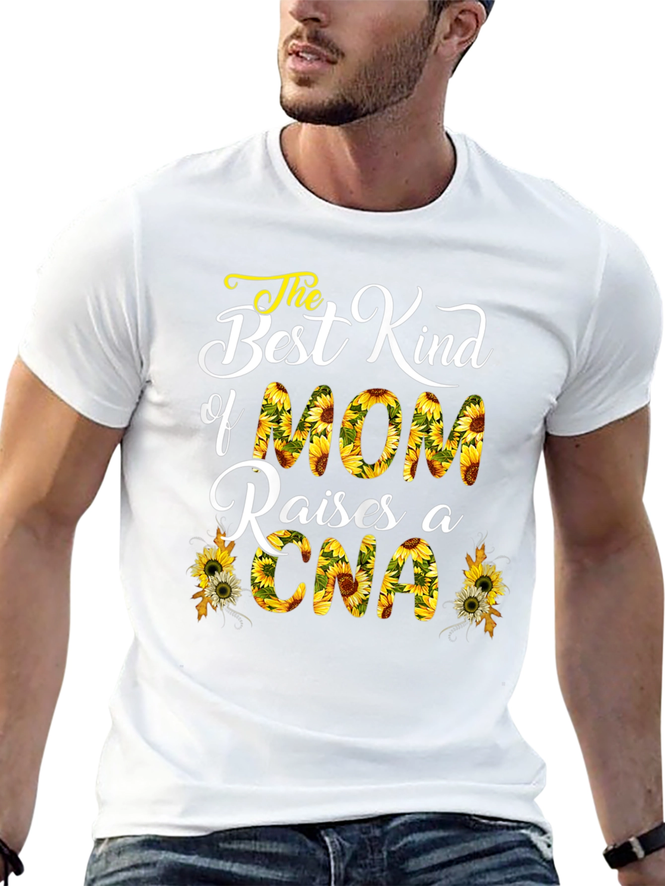 Mom Raises CNA Sunflower T-Shirt