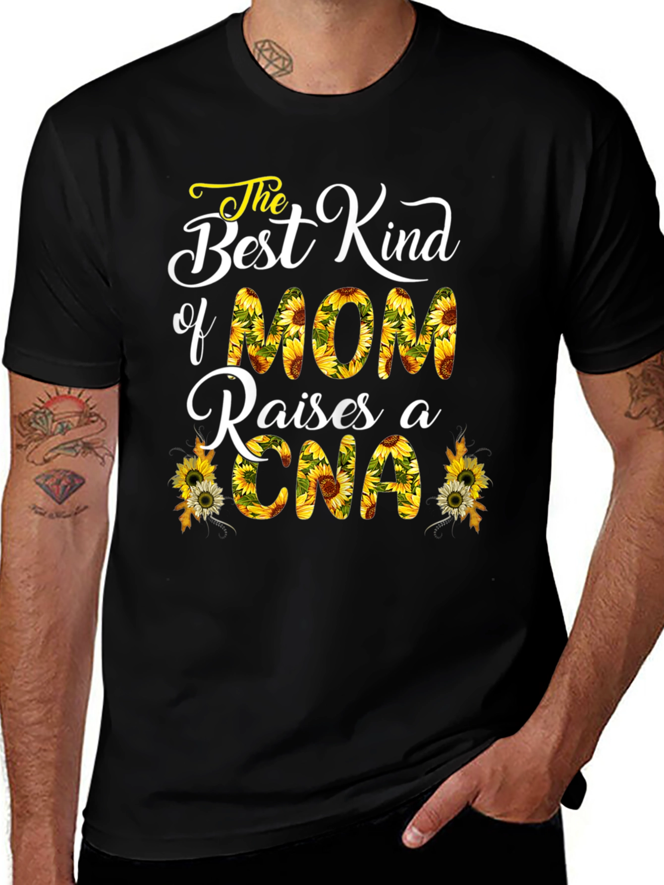 Mom Raises CNA Sunflower T-Shirt