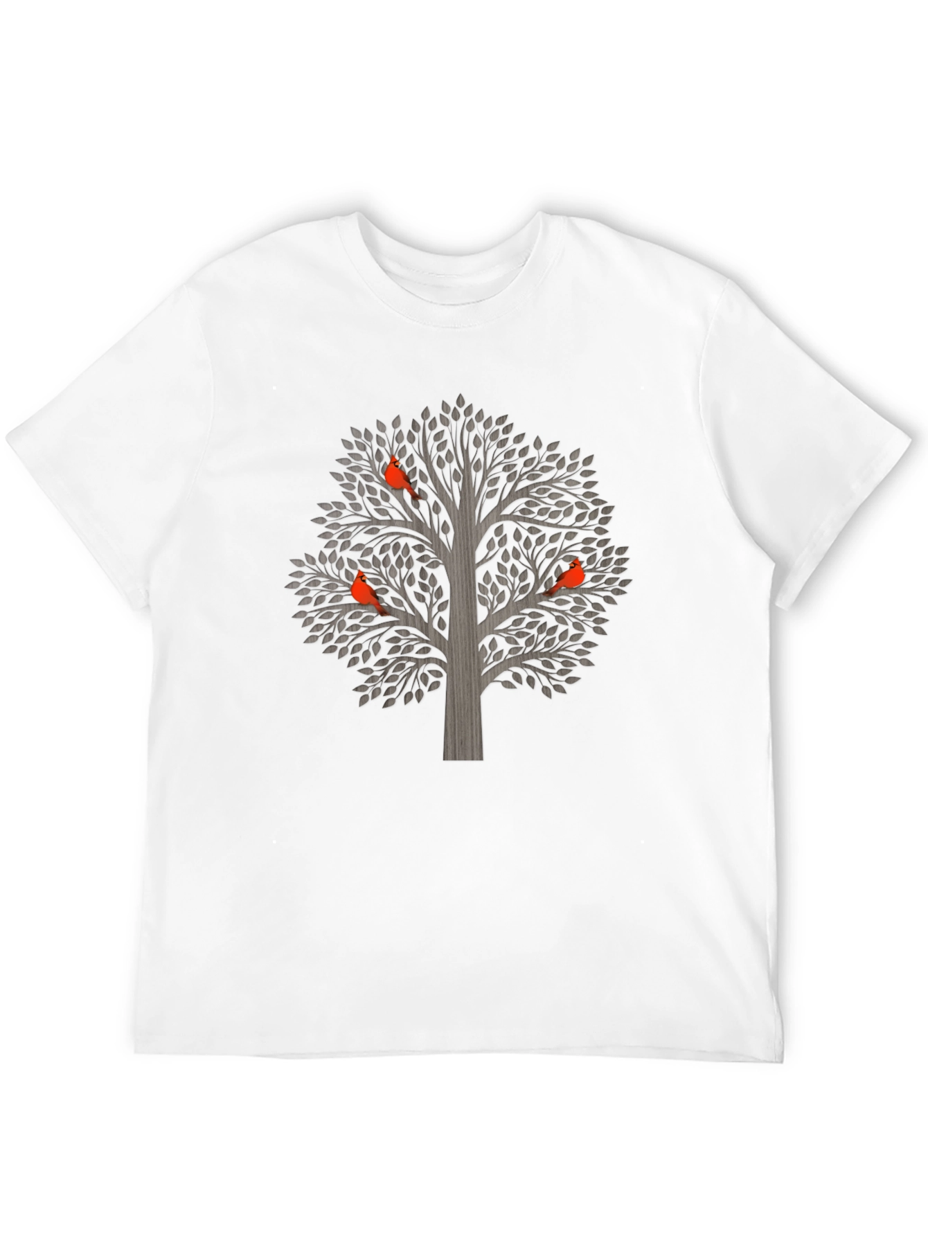 Tree and Bird Graphic T-Shirt - Unisex