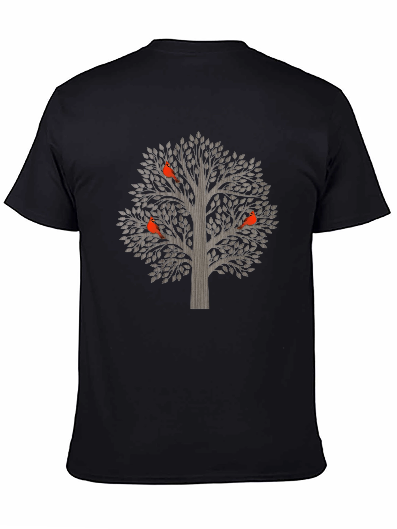 Tree and Bird Graphic T-Shirt - Unisex
