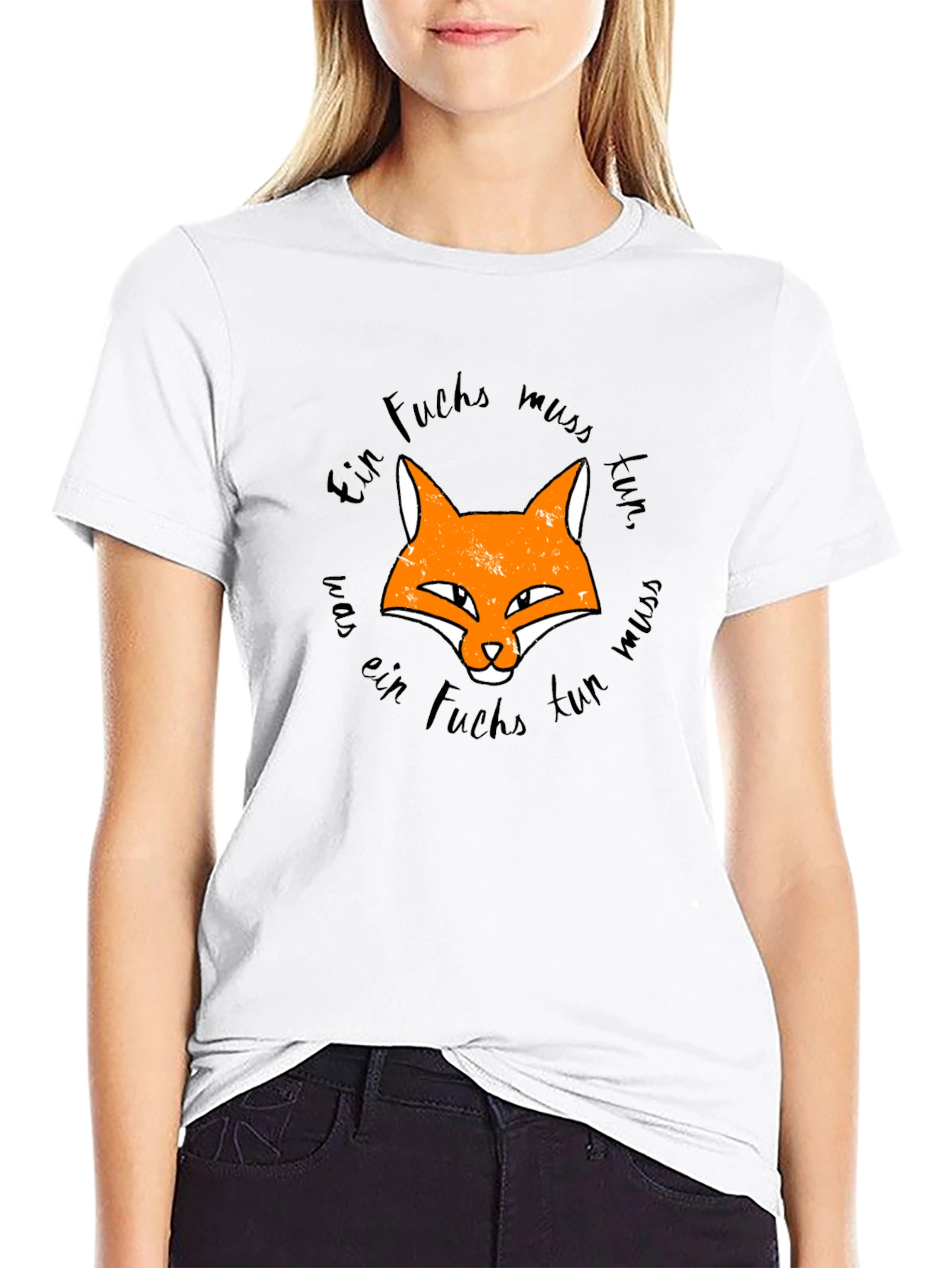 Fox Graphic Black T-Shirt - Ein Fuchs Muss Tun