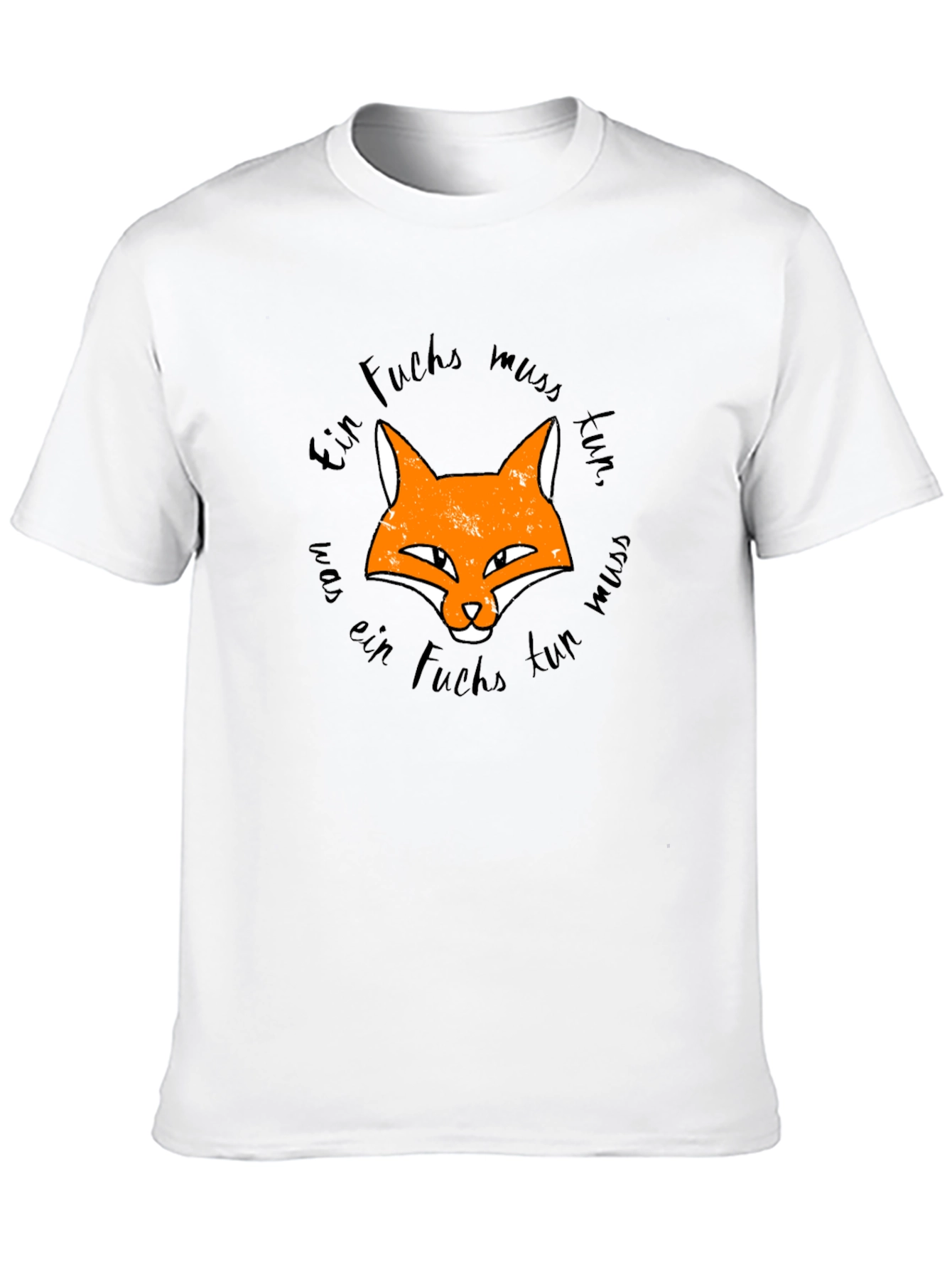 Fox Graphic Black T-Shirt - Ein Fuchs Muss Tun