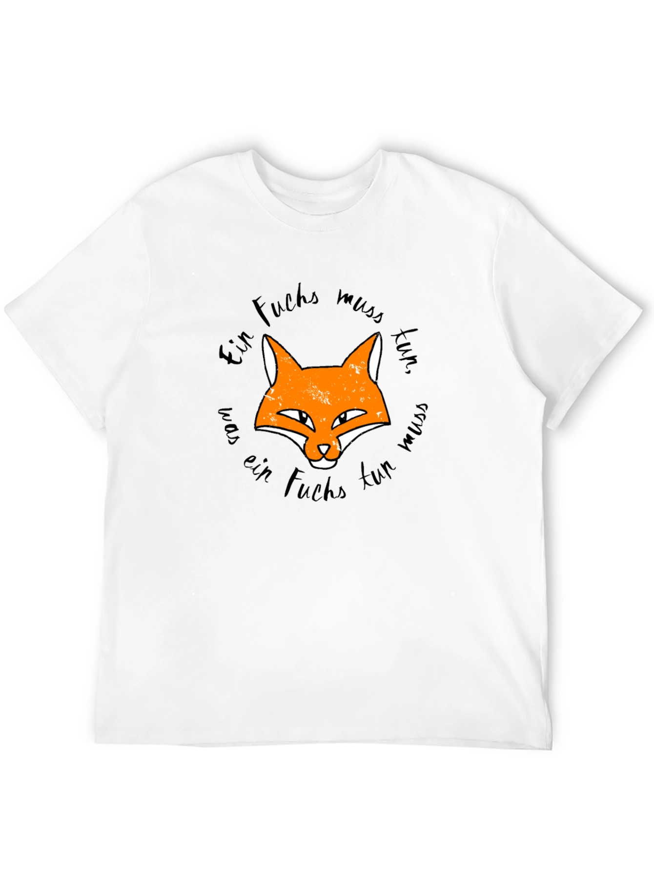 Fox Graphic Black T-Shirt - Ein Fuchs Muss Tun