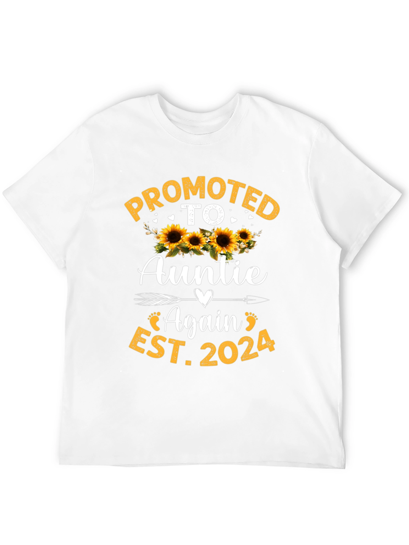 Promoted to Auntie Again EST 2024 T-Shirt