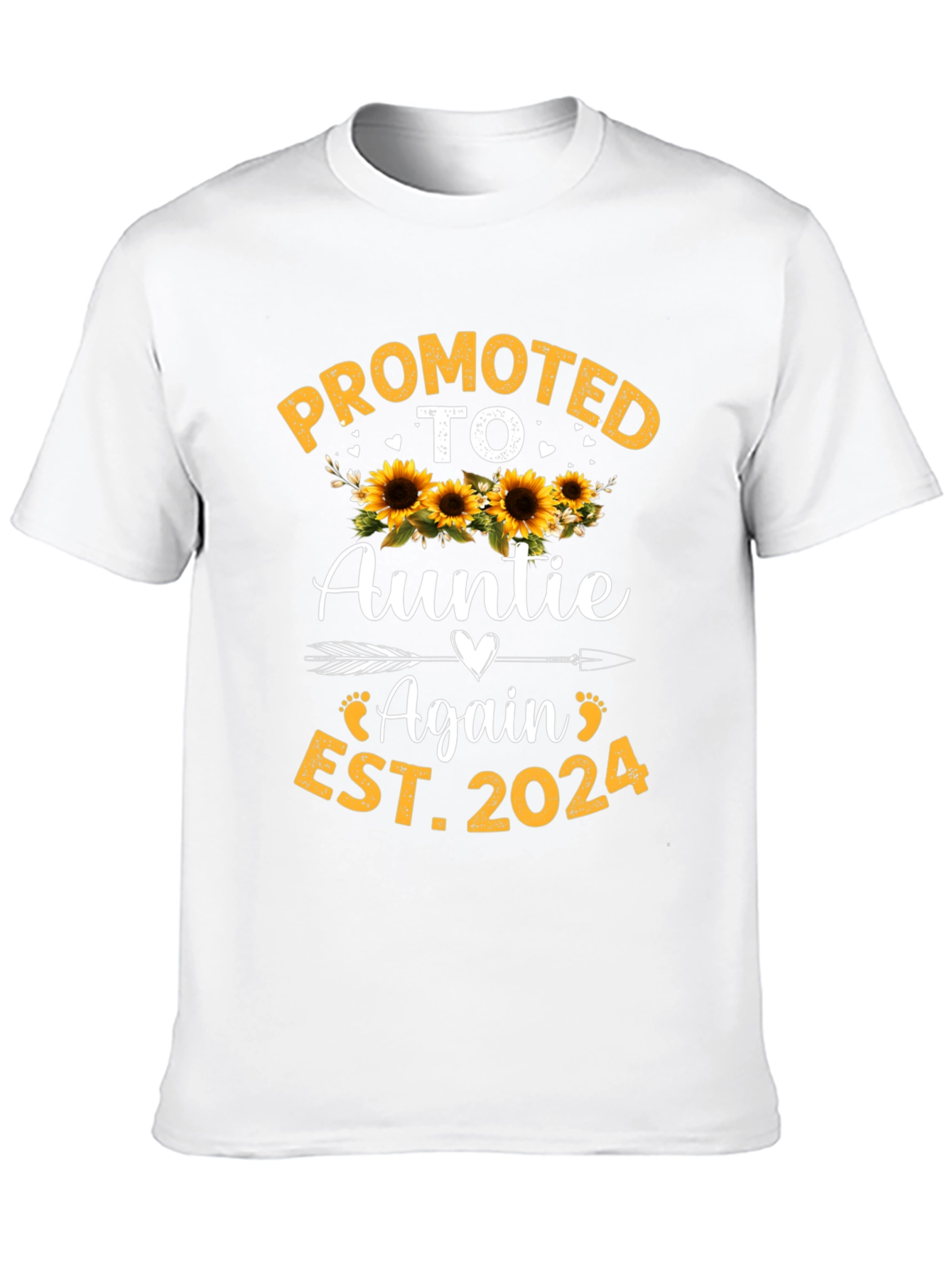 Promoted to Auntie Again EST 2024 T-Shirt