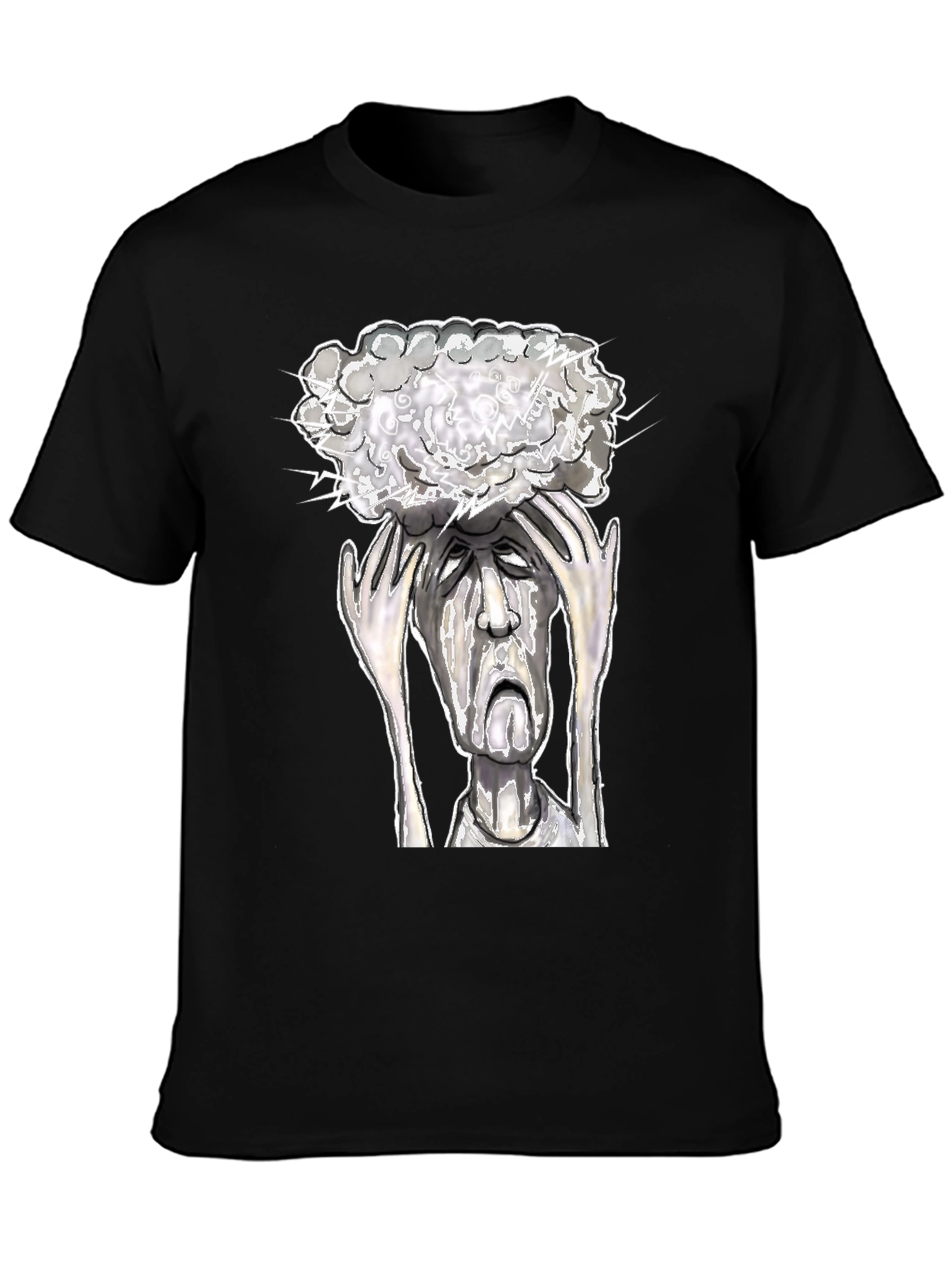 Mind Storm Tee: Overwhelmed Graphic T-Shirt