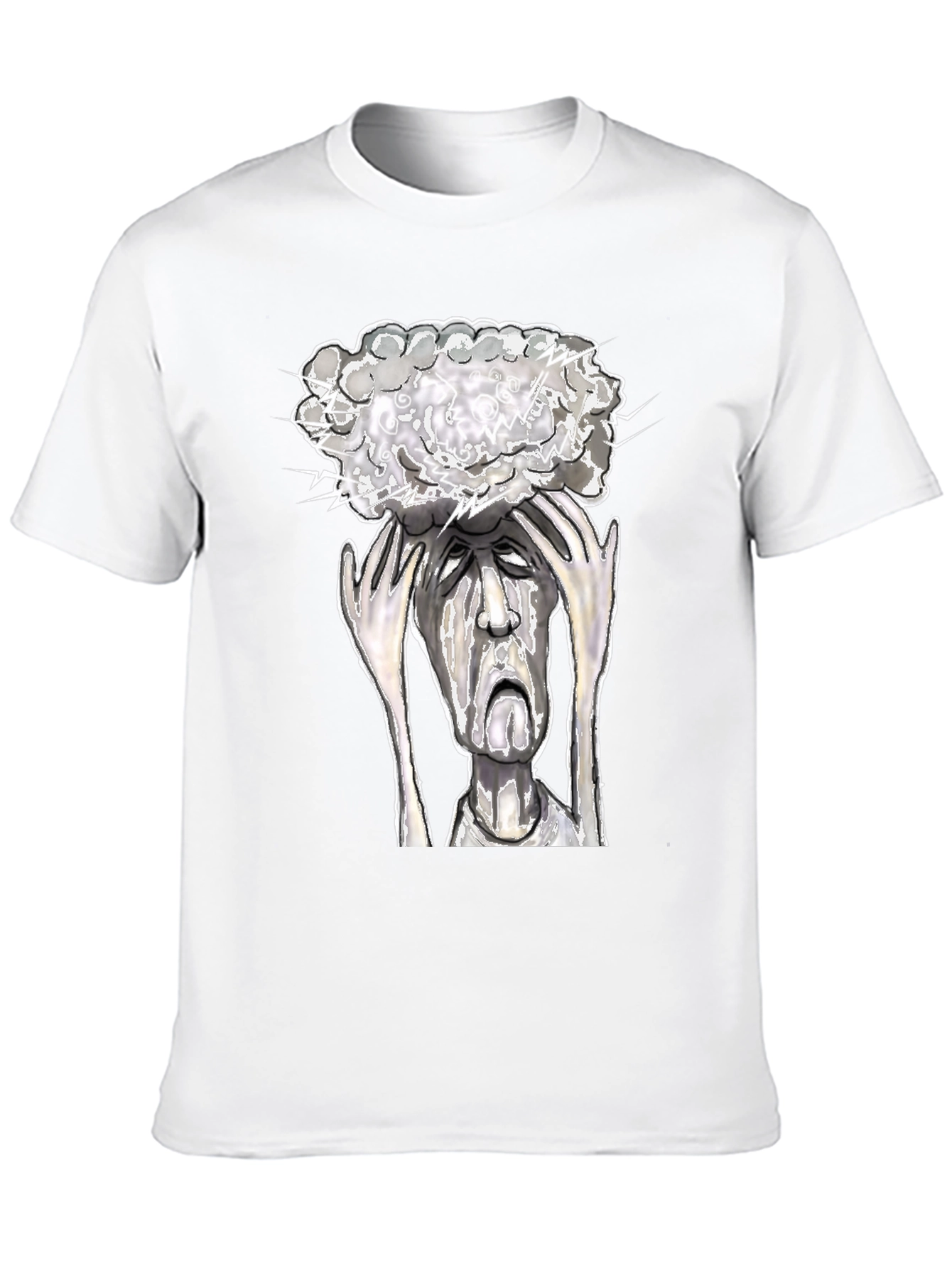 Mind Storm Tee: Overwhelmed Graphic T-Shirt