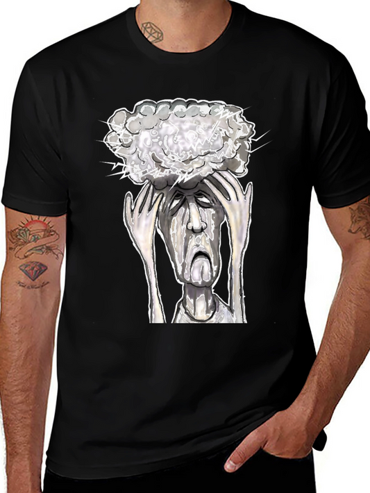 Mind Storm Tee: Overwhelmed Graphic T-Shirt