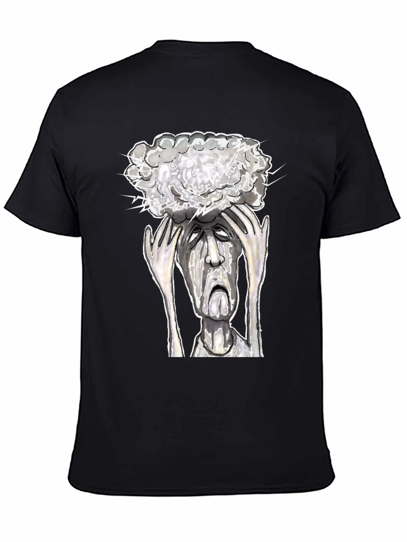 Mind Storm Tee: Overwhelmed Graphic T-Shirt