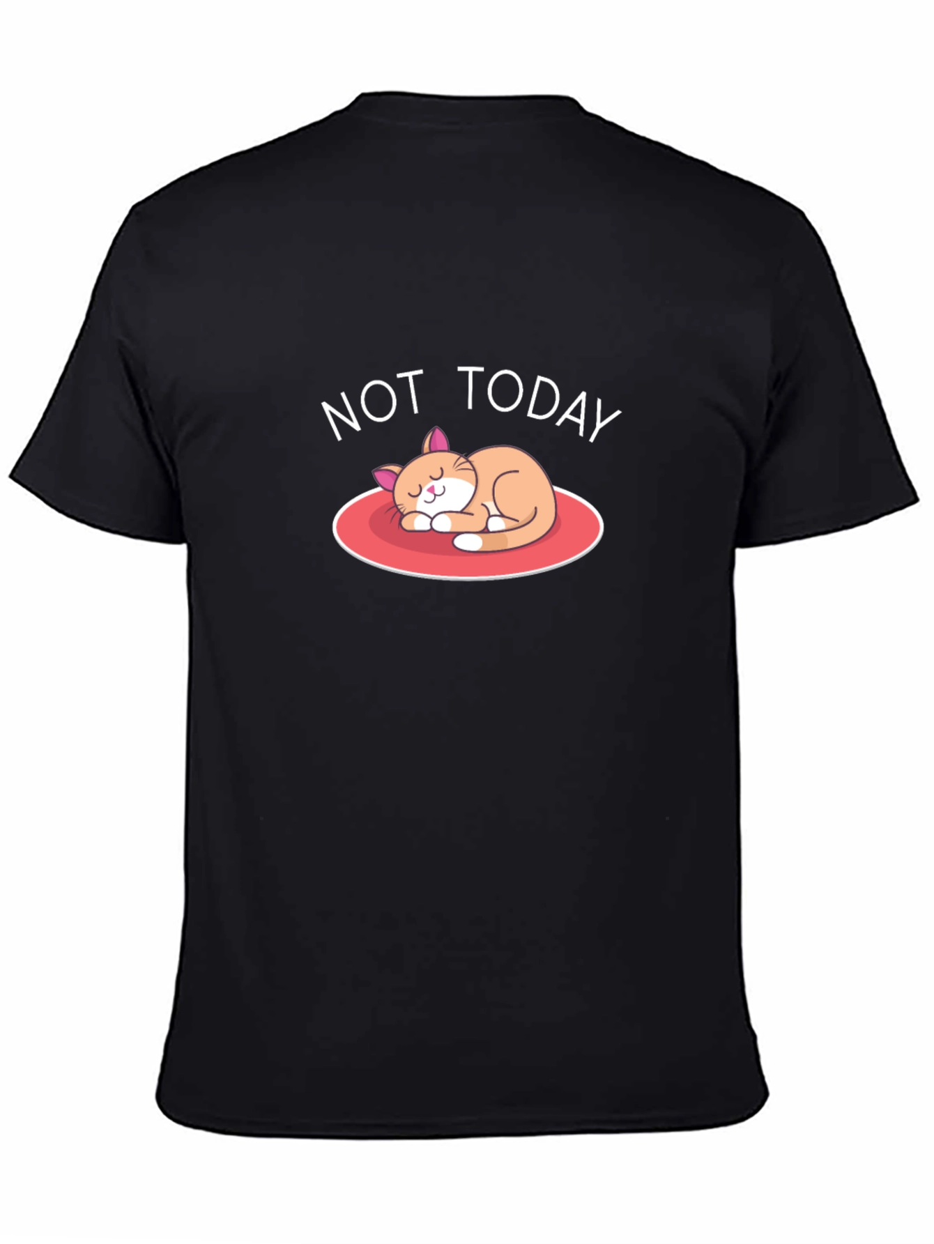 Not Today Cat Graphic T-Shirt - Relaxed Fit Tee