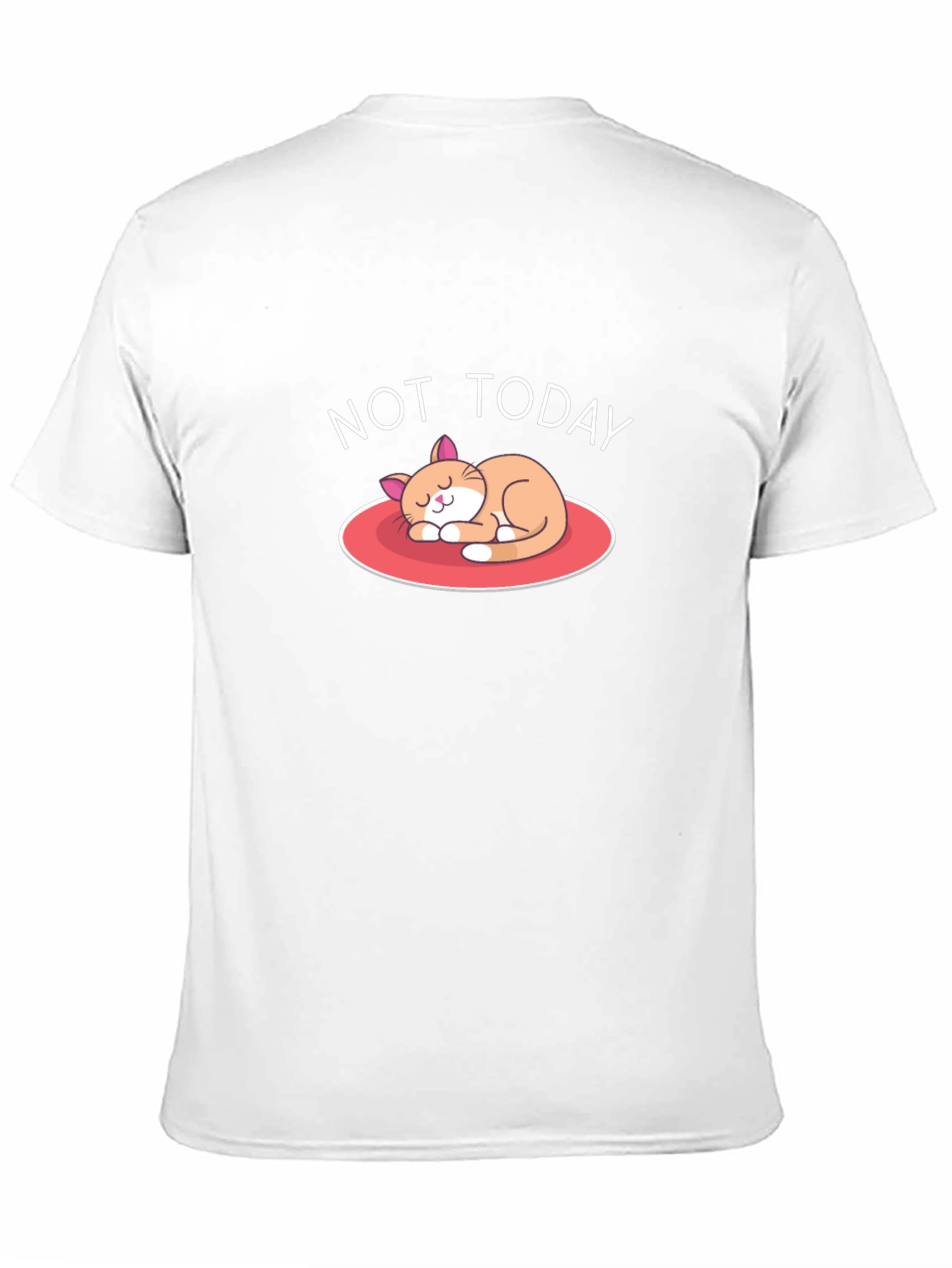 Not Today Cat Graphic T-Shirt - Relaxed Fit Tee