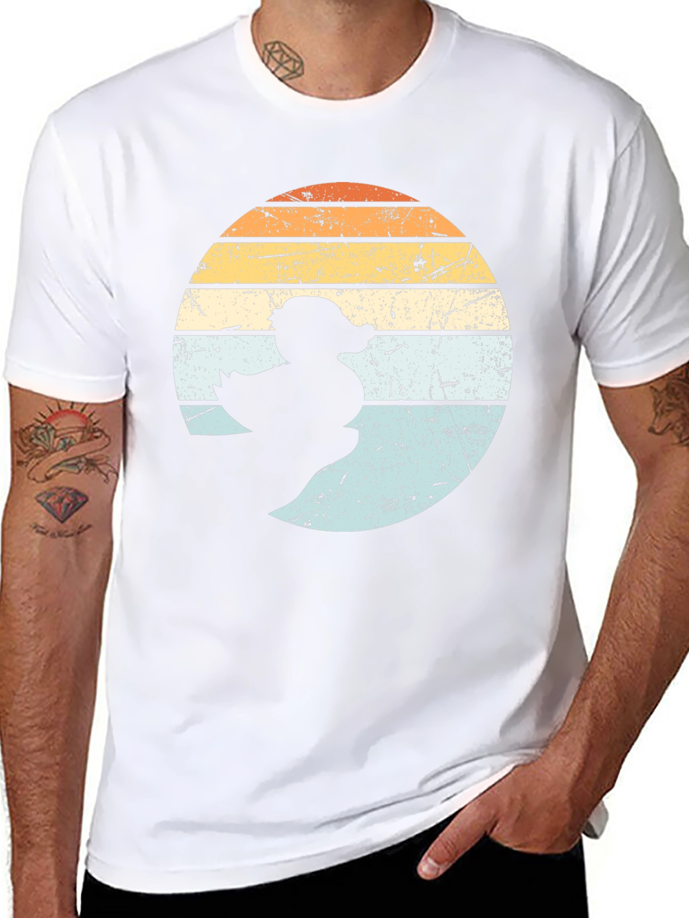 Retro Duck Silhouette T-Shirt
