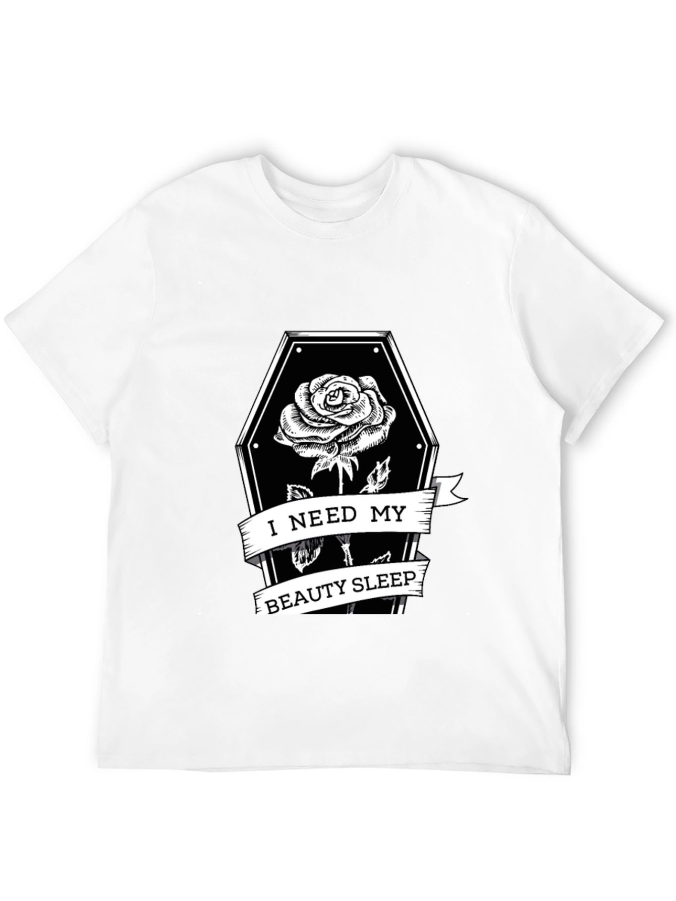 Gothic Rose Coffin T-Shirt - Beauty Sleep