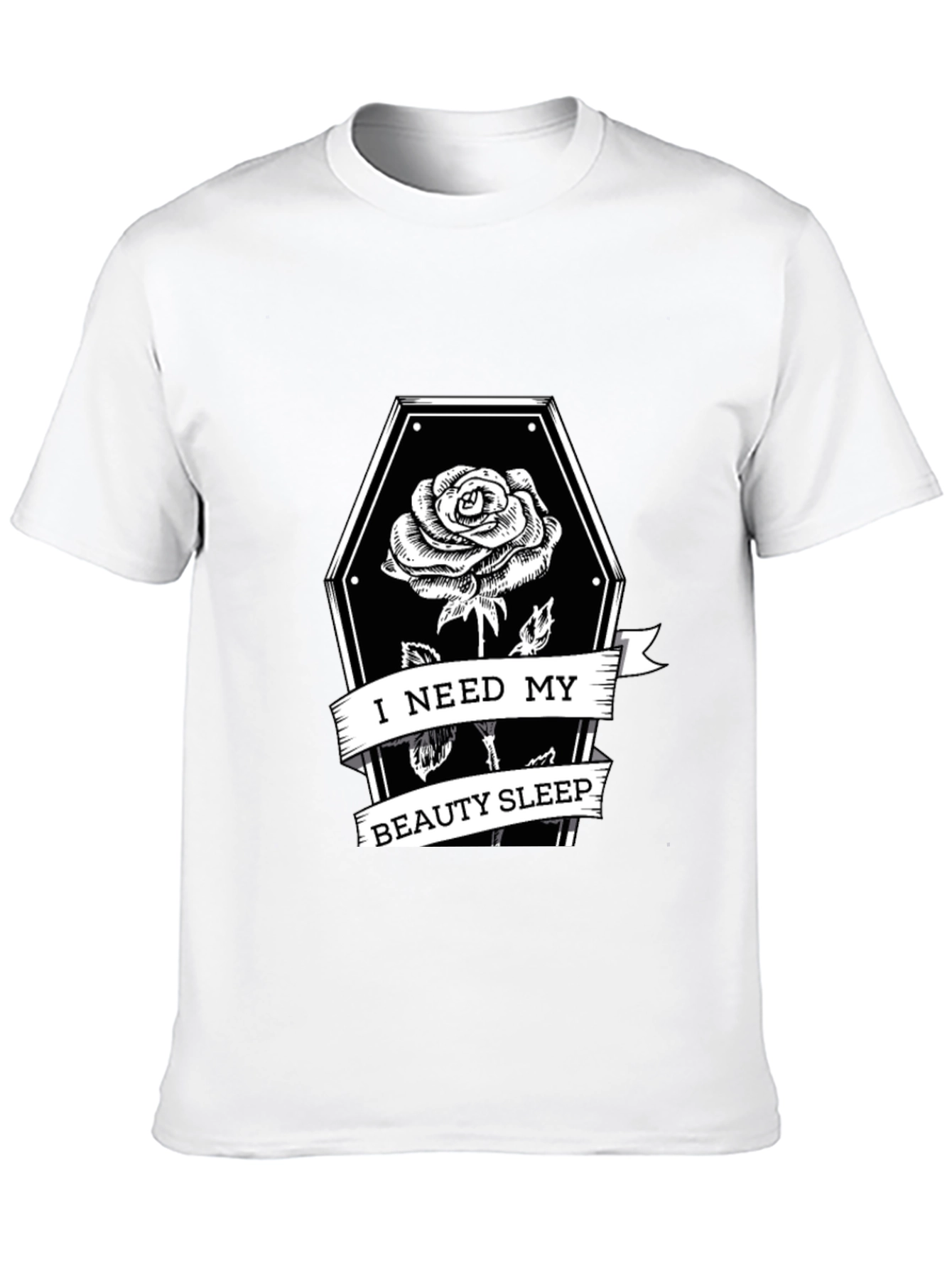 Gothic Rose Coffin T-Shirt - Beauty Sleep