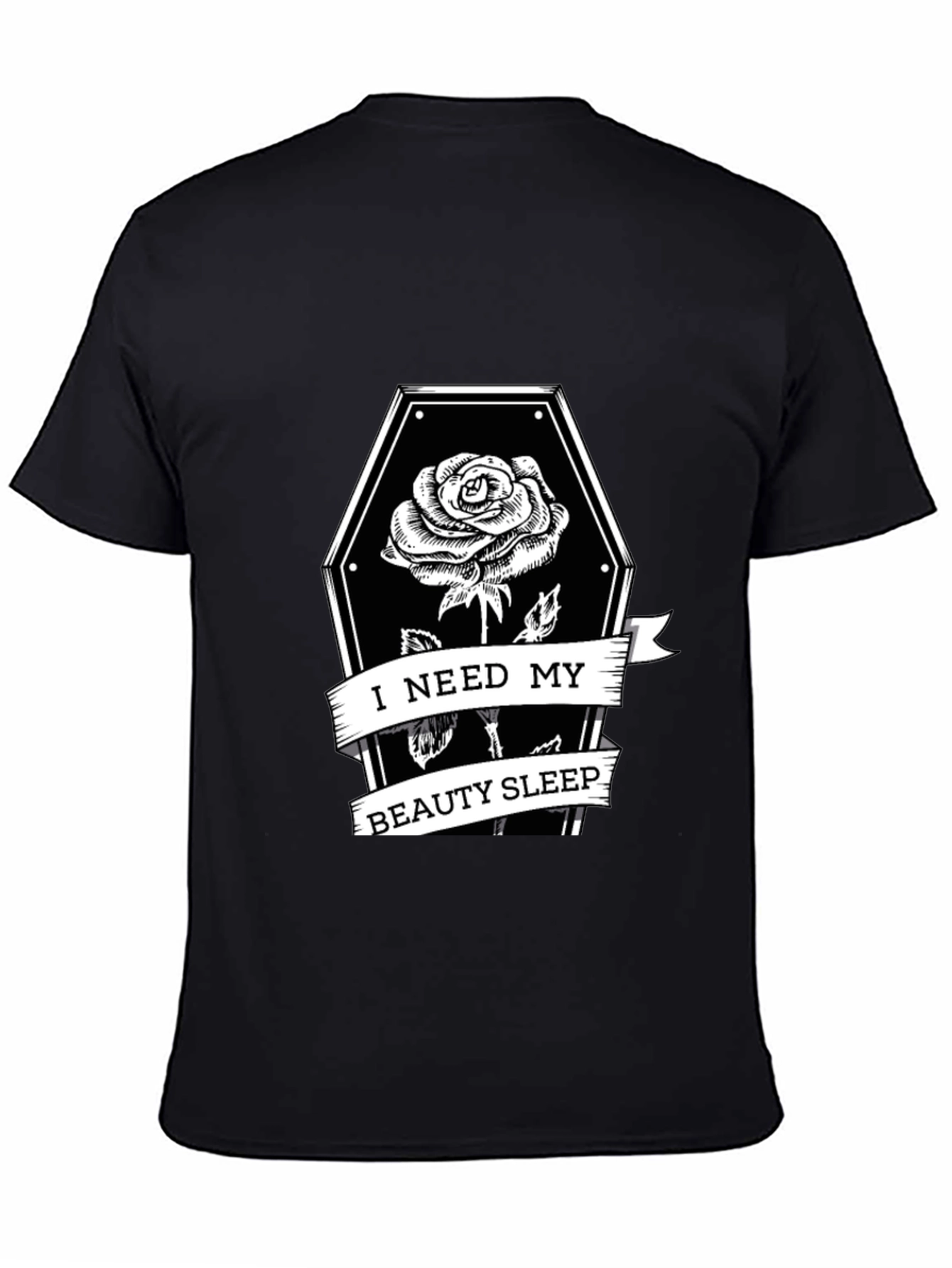 Gothic Rose Coffin T-Shirt - Beauty Sleep
