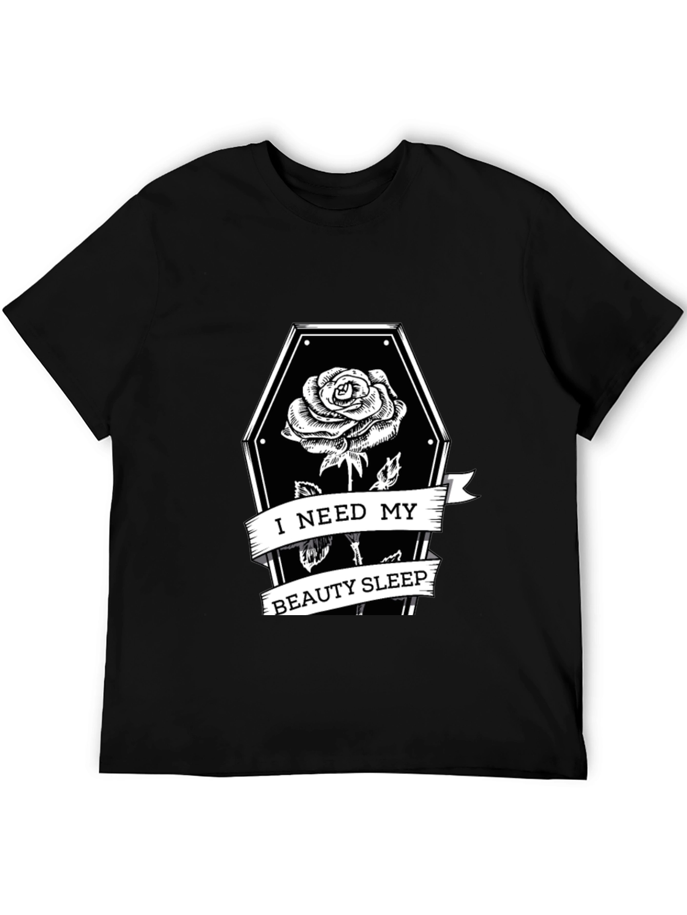 Gothic Rose Coffin T-Shirt - Beauty Sleep