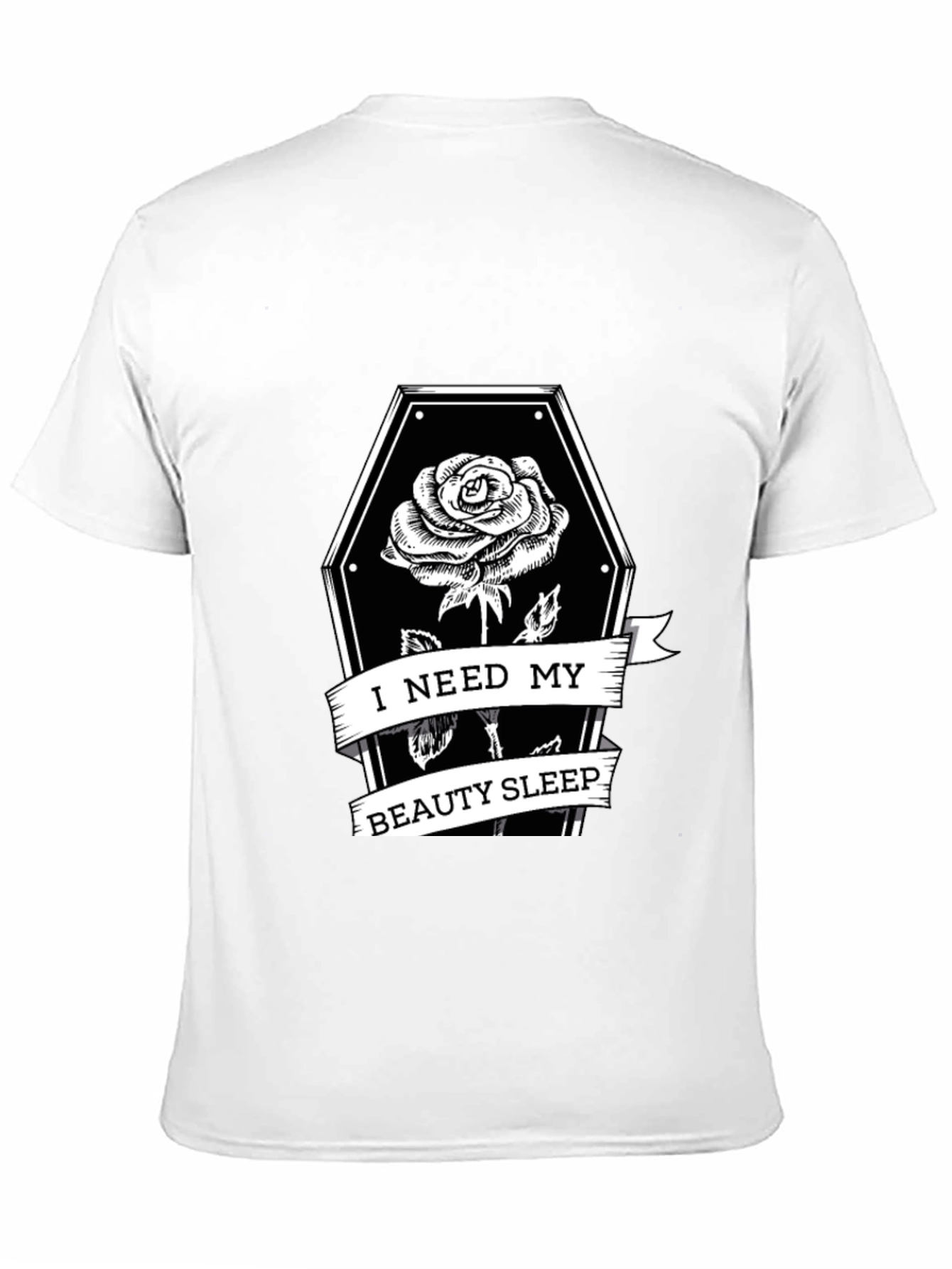 Gothic Rose Coffin T-Shirt - Beauty Sleep