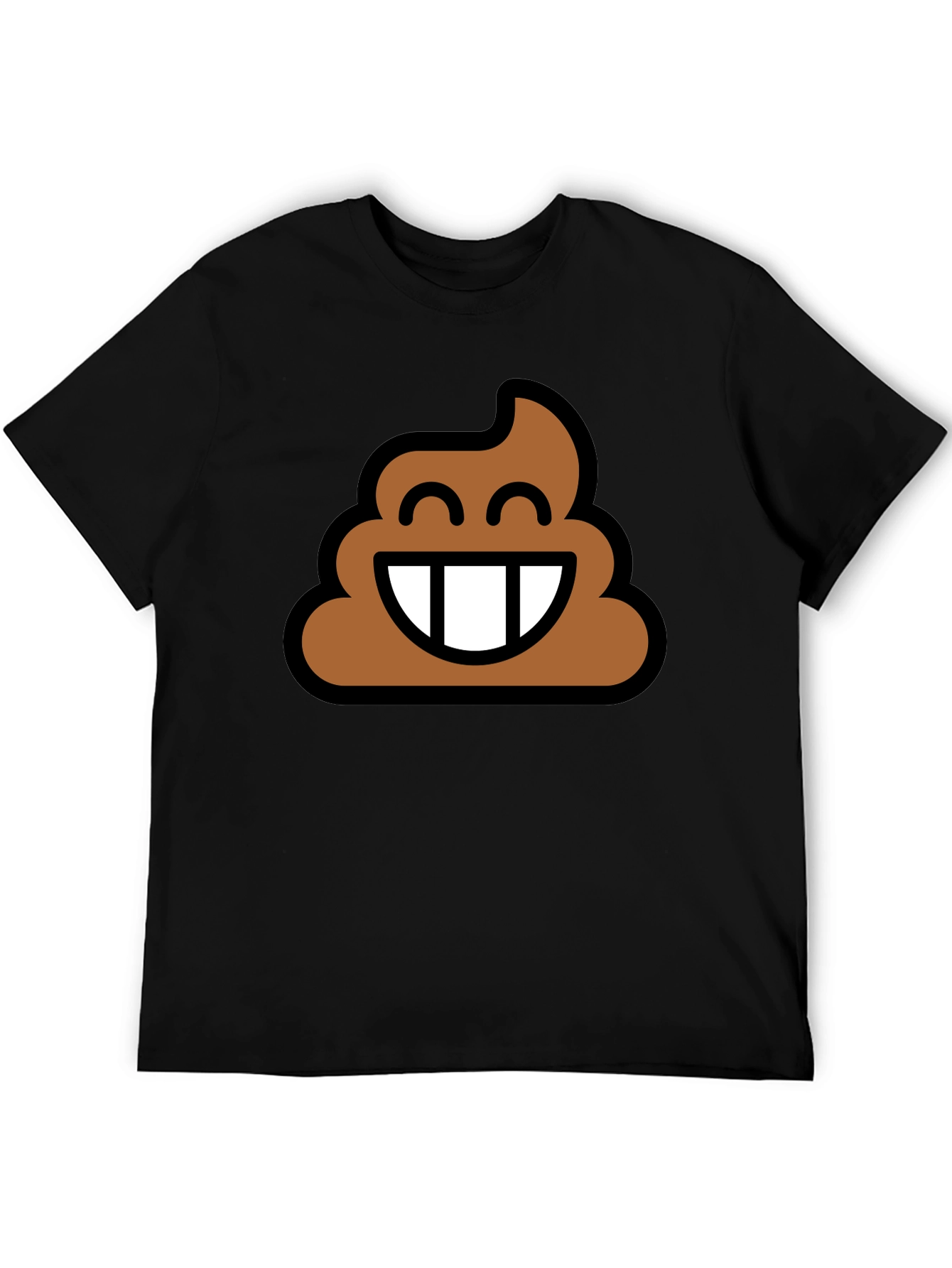 Poop Emoji Graphic Tee - Black