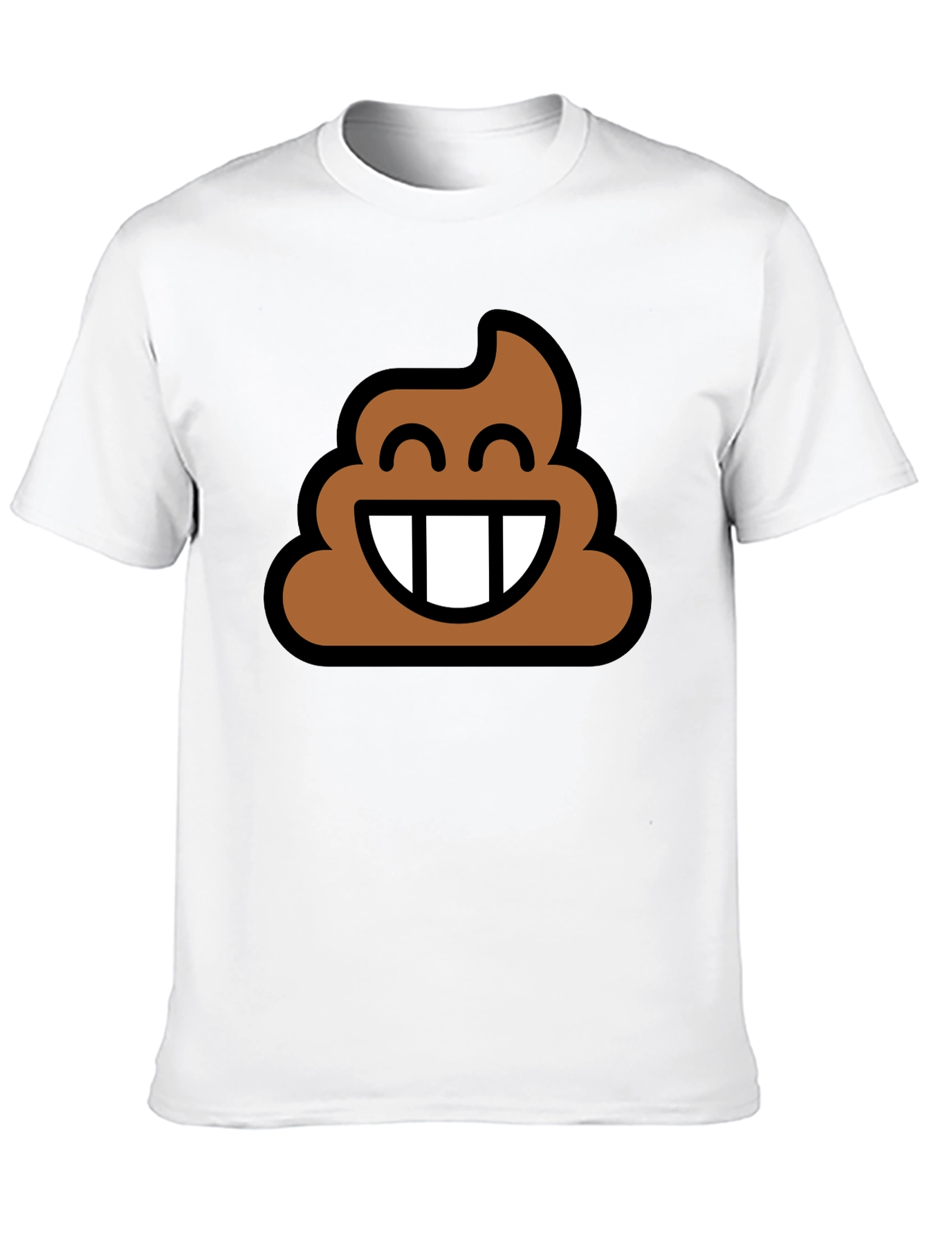 Poop Emoji Graphic Tee - Black