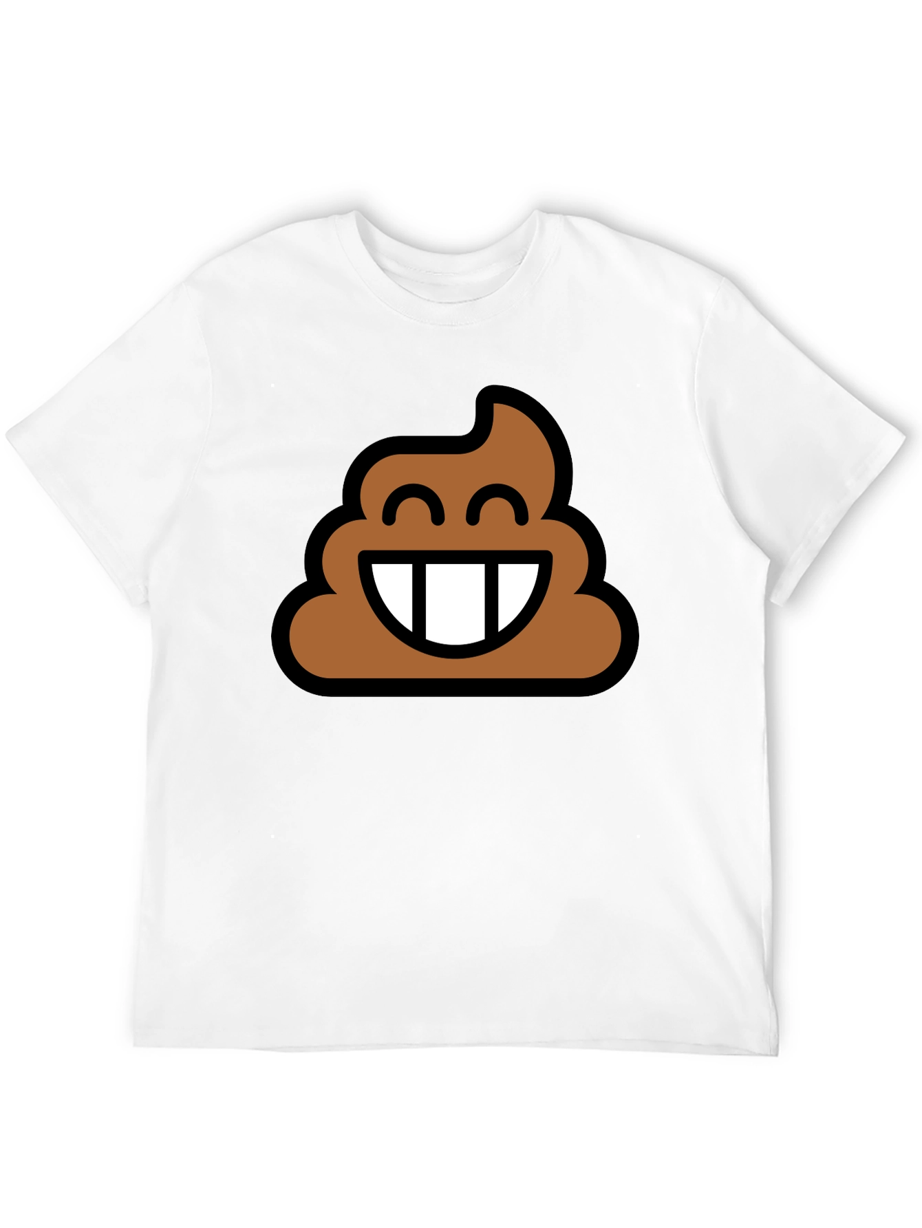 Poop Emoji Graphic Tee - Black