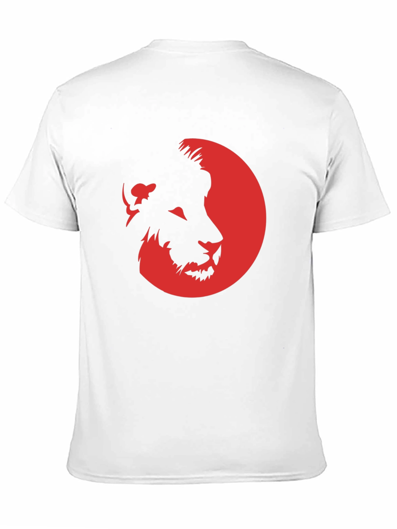 Lion Silhouette Graphic T-Shirt - Black