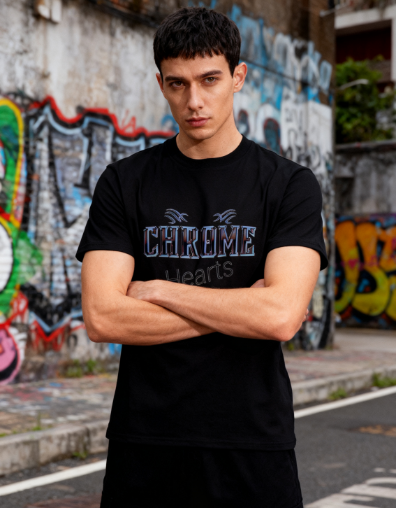 Chrome Hearts Graphic T-Shirt - 100% Cotton, Streetwear Essential for Casual & Urban Fashion Occasions