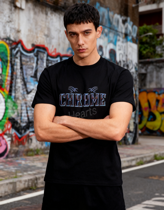 Chrome Hearts Graphic T-Shirt - 100% Cotton, Streetwear Essential for Casual & Urban Fashion Occasions