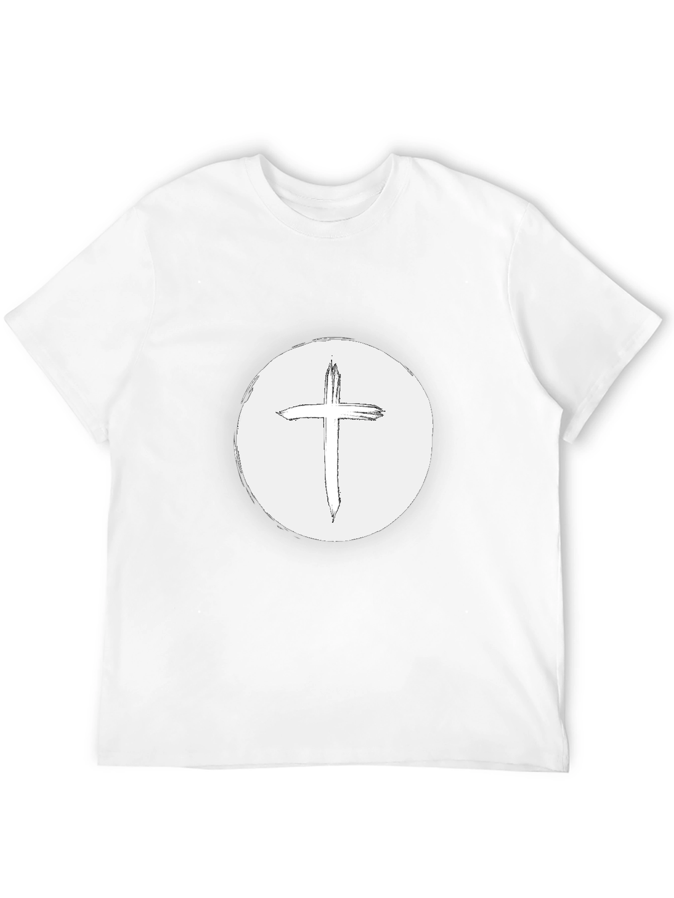 Christian Cross Graphic Tee - Black