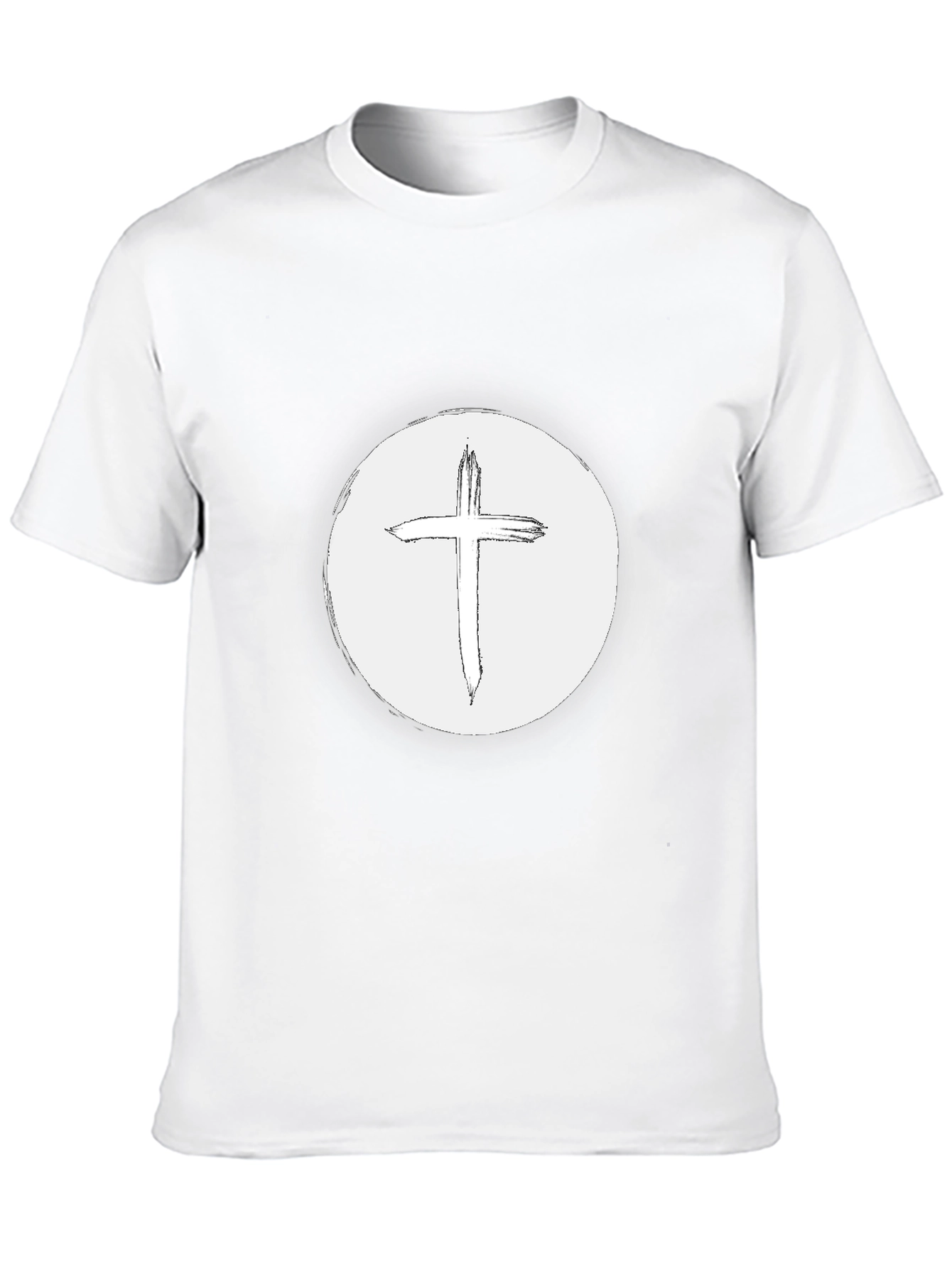 Christian Cross Graphic Tee - Black