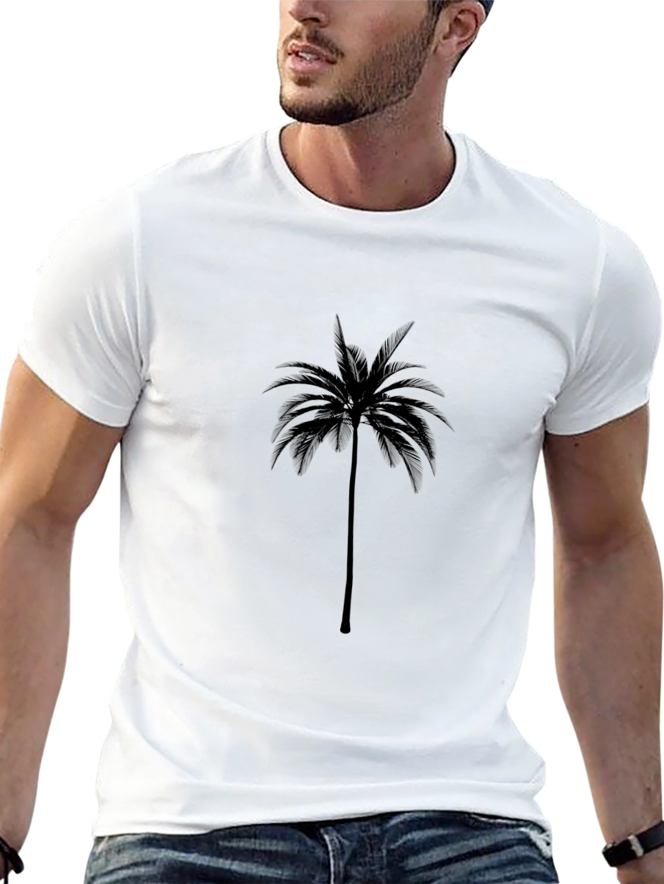 Palm Tree Graphic Tee - Casual Comfort
