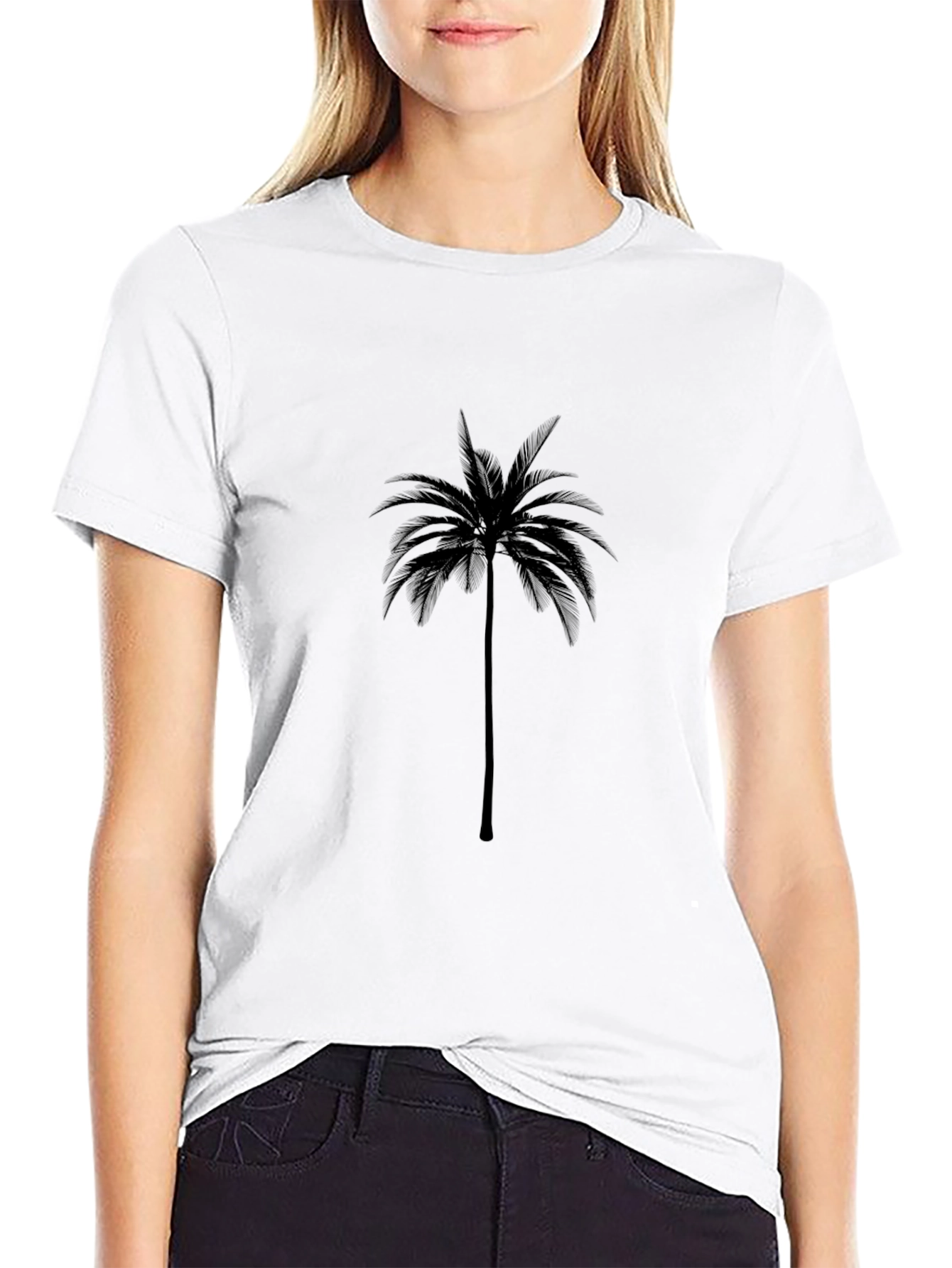 Palm Tree Graphic Tee - Casual Comfort
