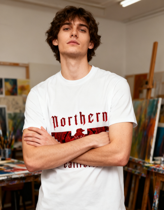 Northern California Aztec Eagle T-Shirt - 100% Cotton, Cultural Stylish Tee for Urban & Casual Occasions