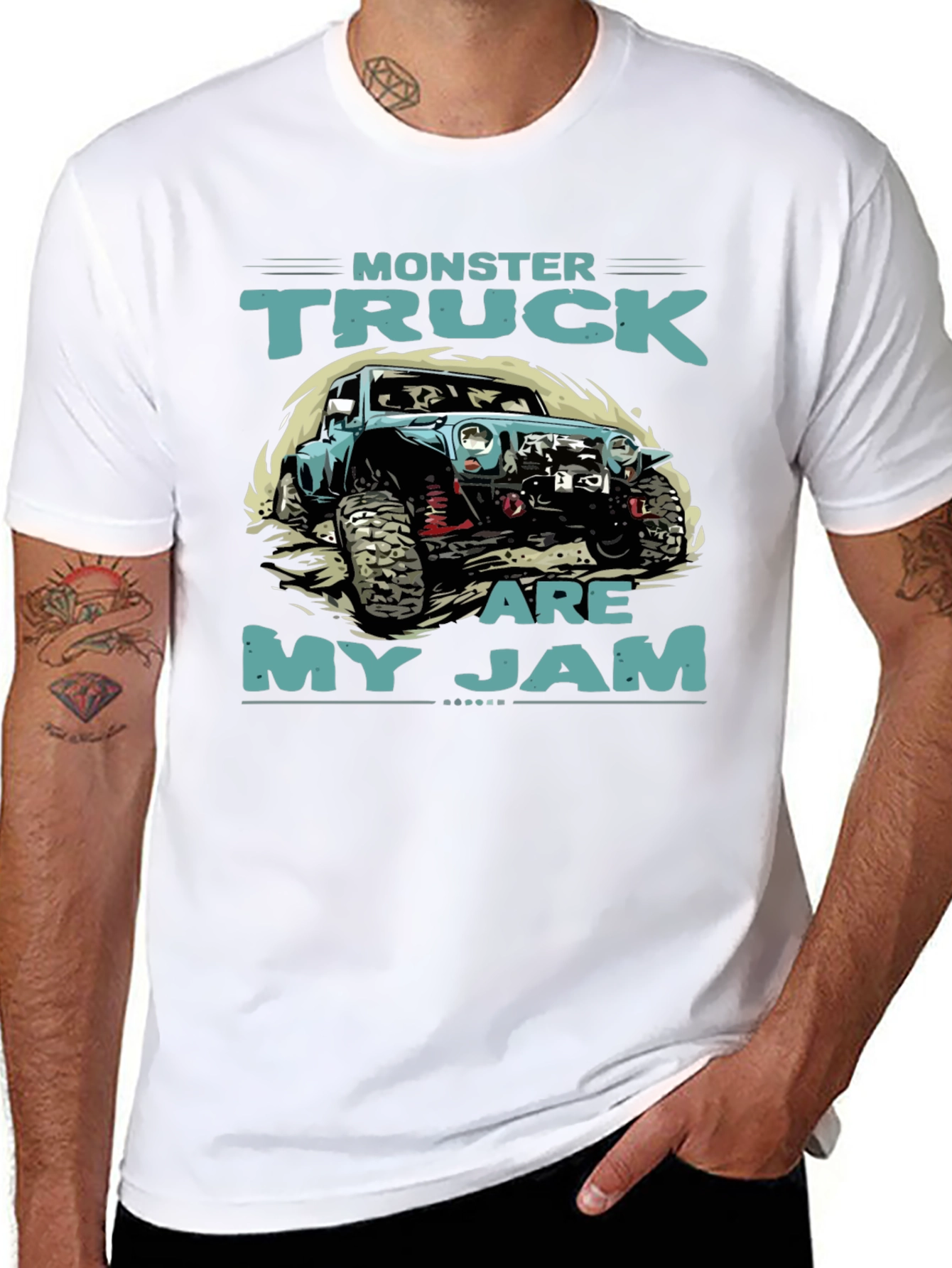 Monster Truck Are My Jam Black T-Shirt