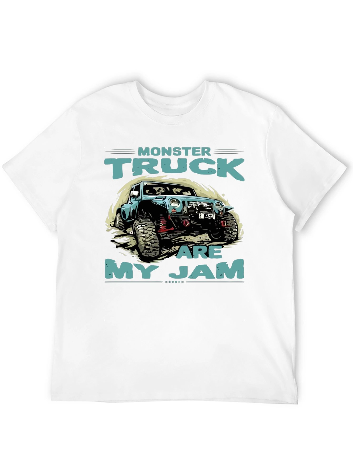Monster Truck Are My Jam Black T-Shirt