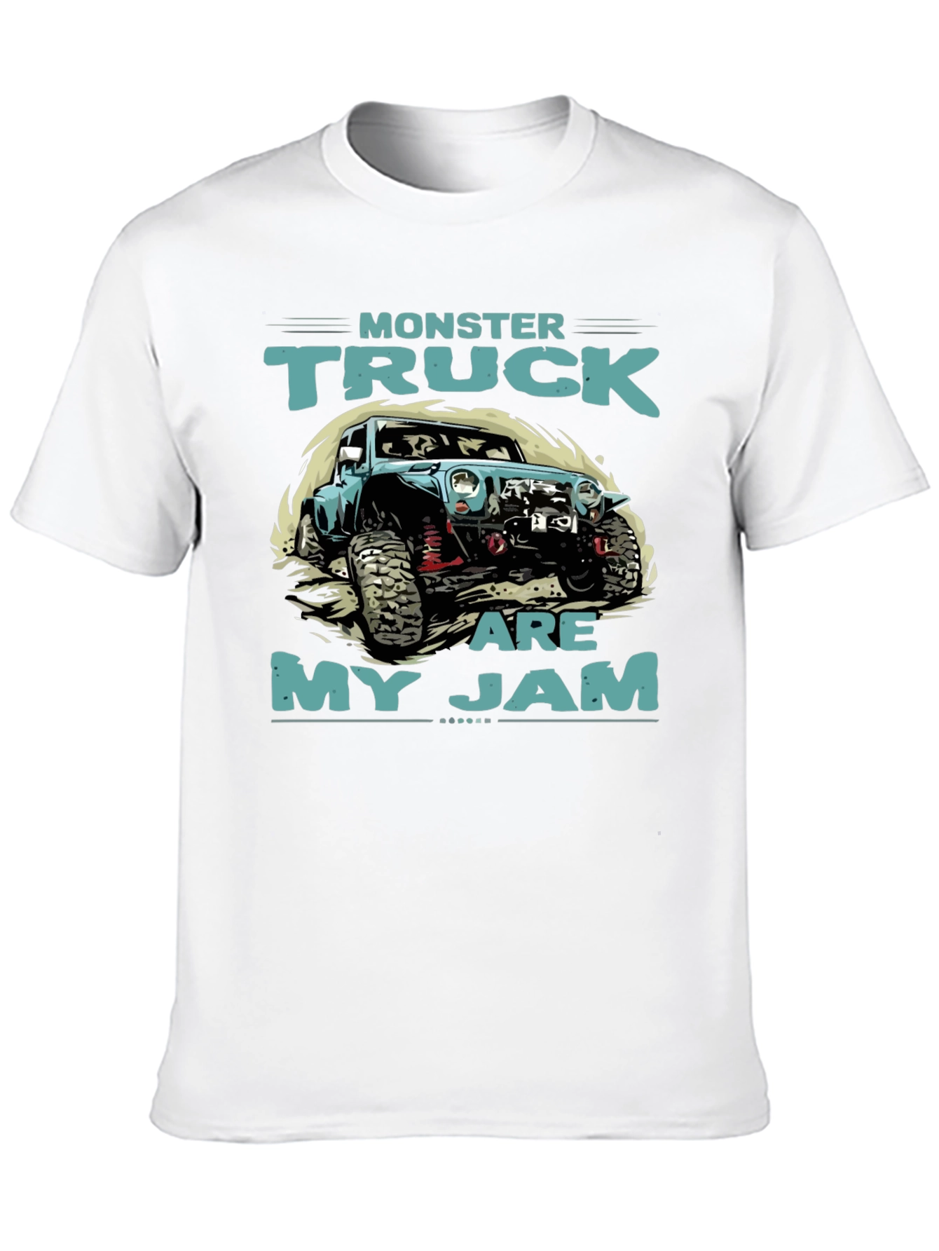 Monster Truck Are My Jam Black T-Shirt