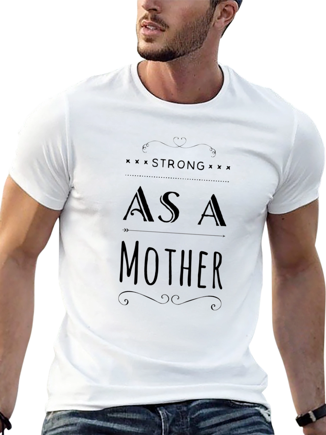 Strong As A Mother Graphic Tee - Black