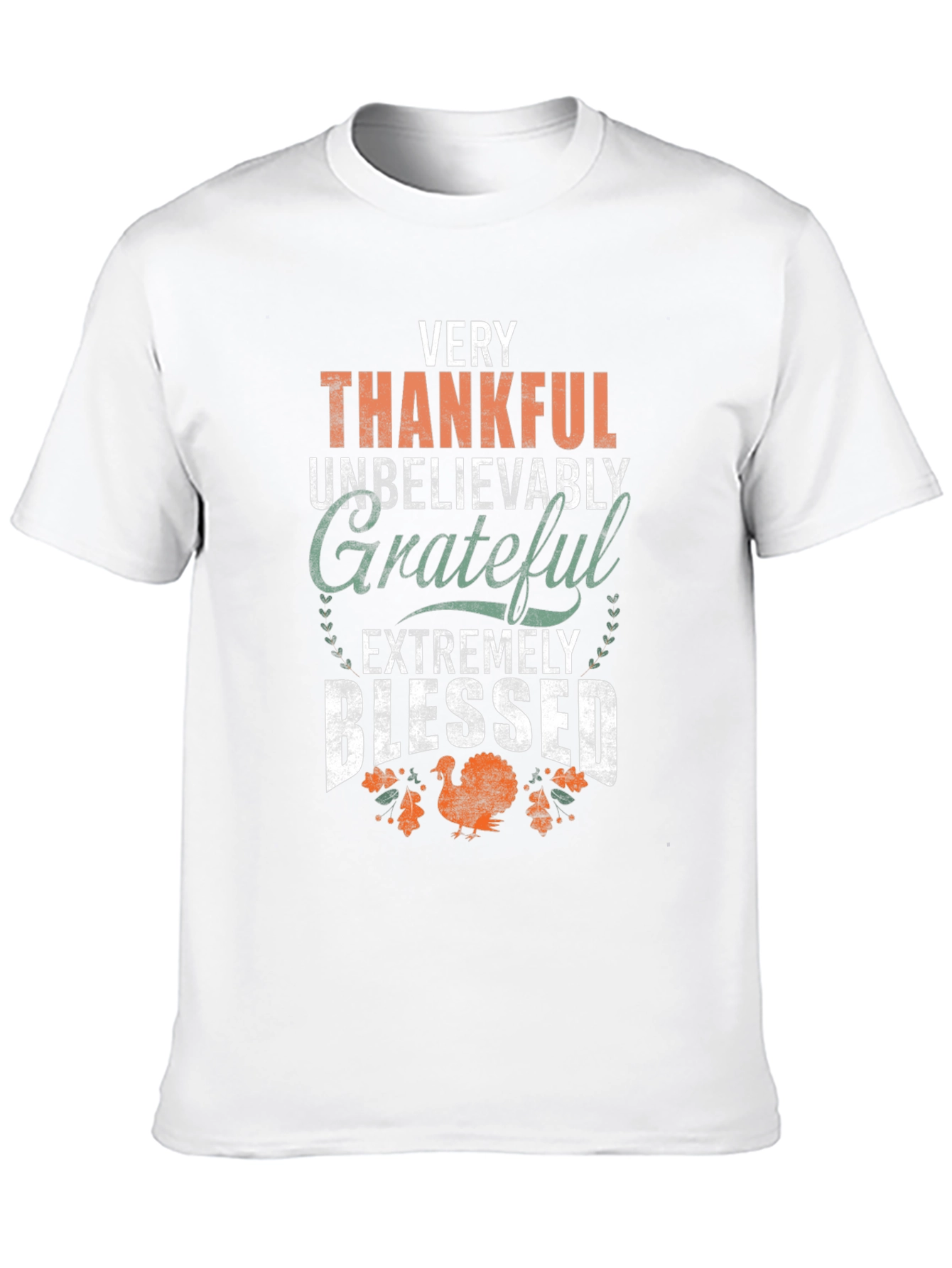 Thanksgiving Graphic T-Shirt: Very Thankful Design