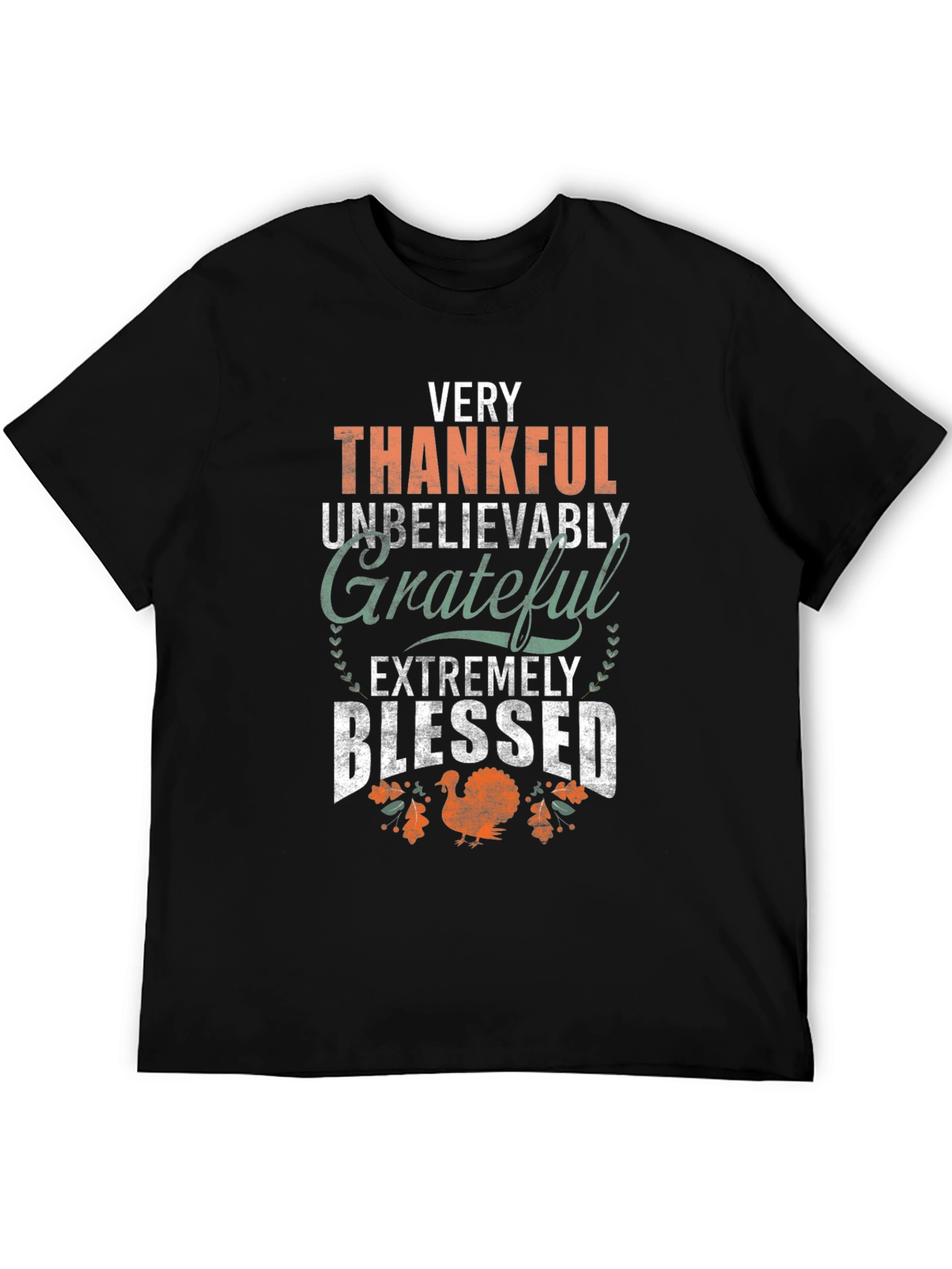 Thanksgiving Graphic T-Shirt: Very Thankful Design