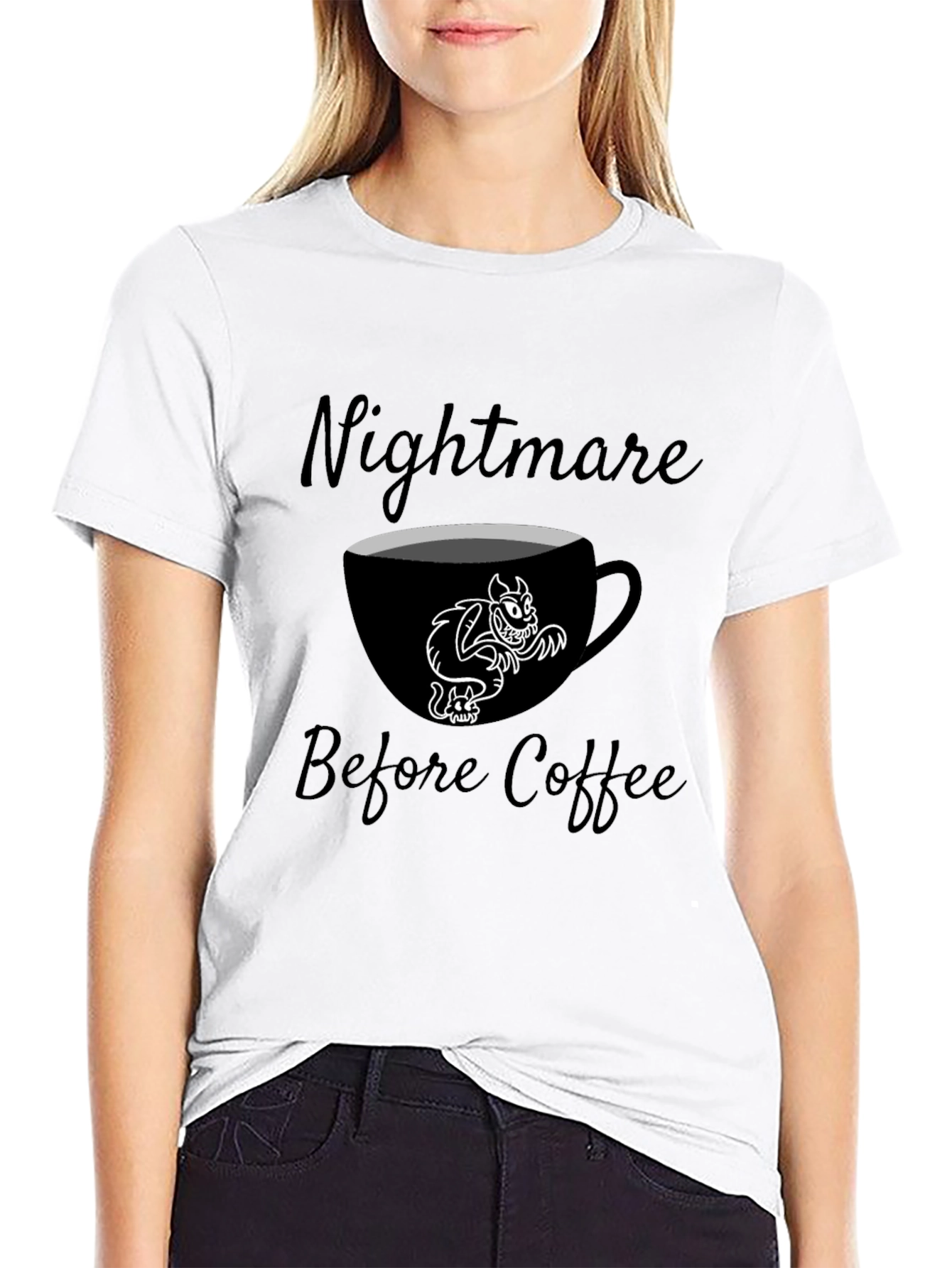 Nightmare Before Coffee Graphic T-Shirt