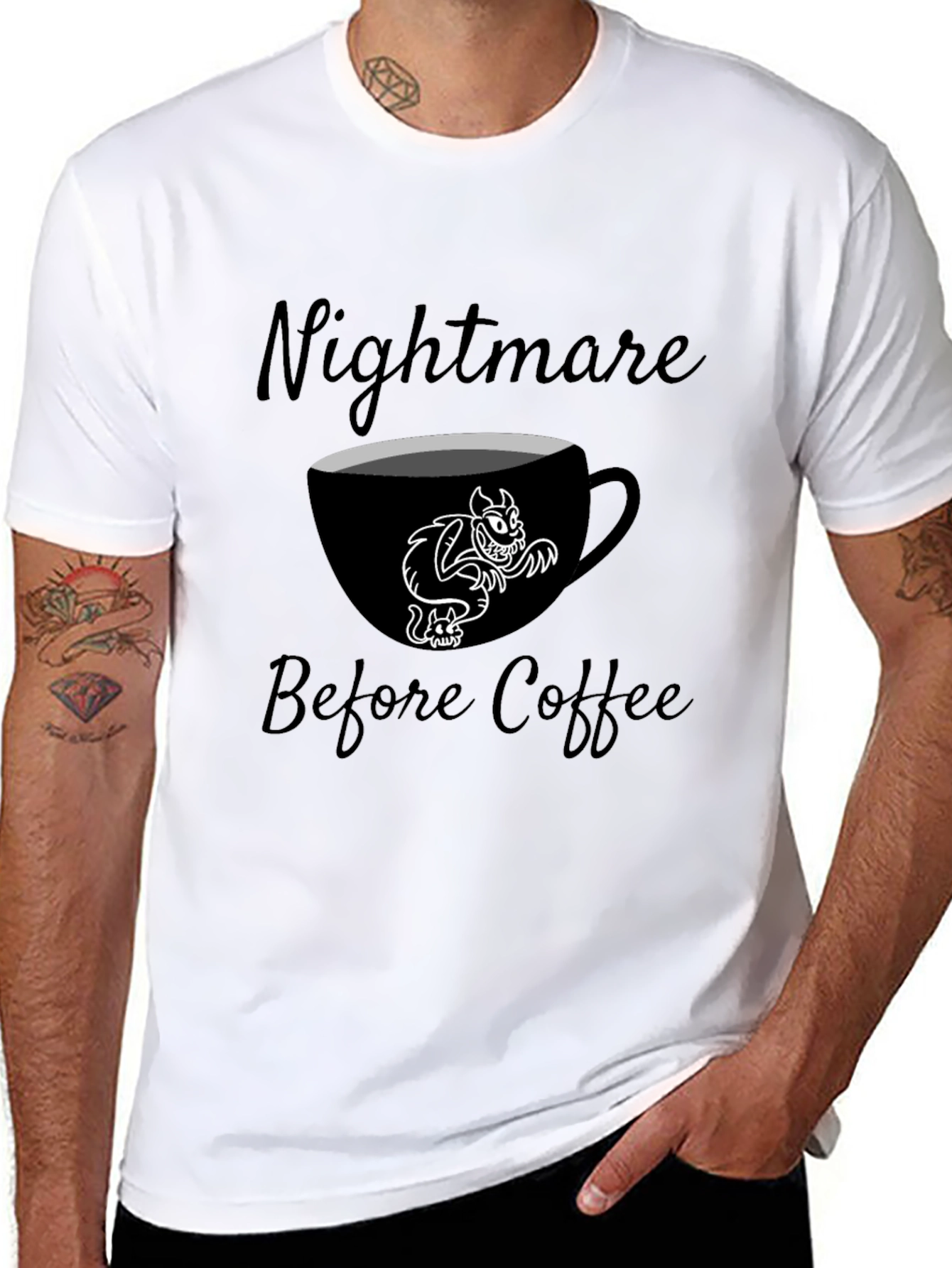 Nightmare Before Coffee Graphic T-Shirt