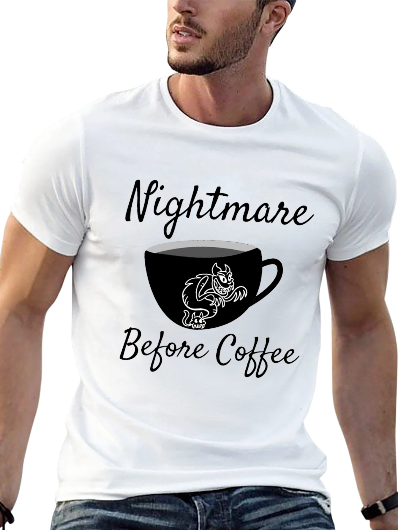 Nightmare Before Coffee Graphic T-Shirt
