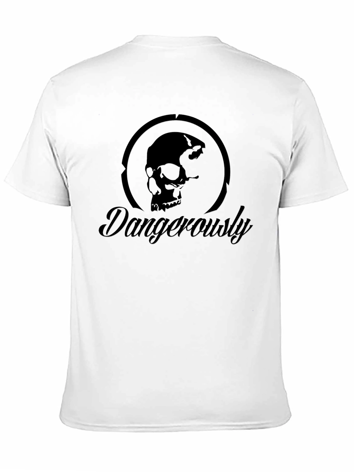 Skull Dangerously Graphic T-Shirt - Mens Black Tee