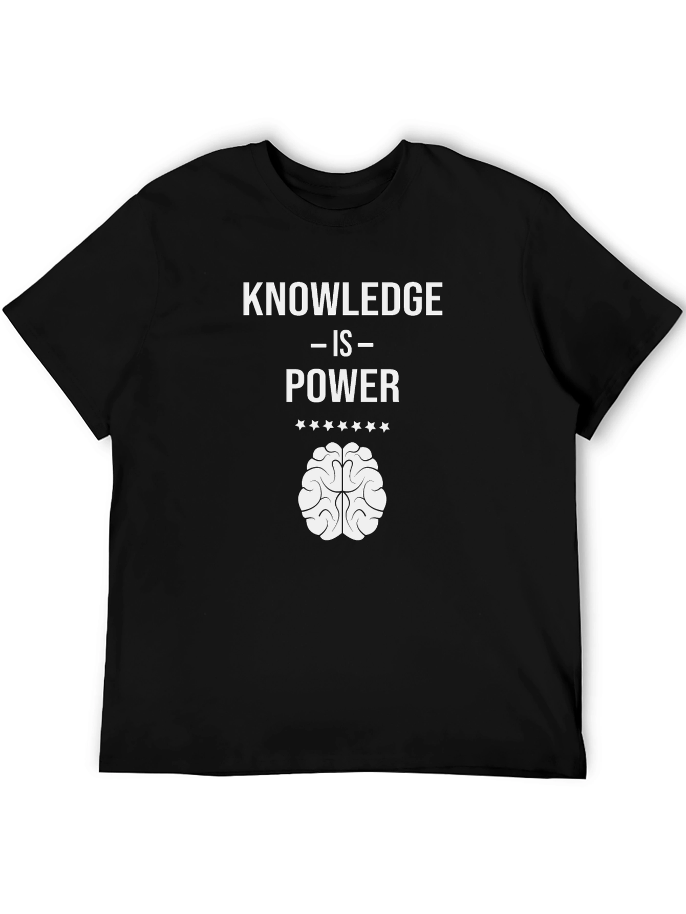 Knowledge is Power T-Shirt - Brain Graphic Tee