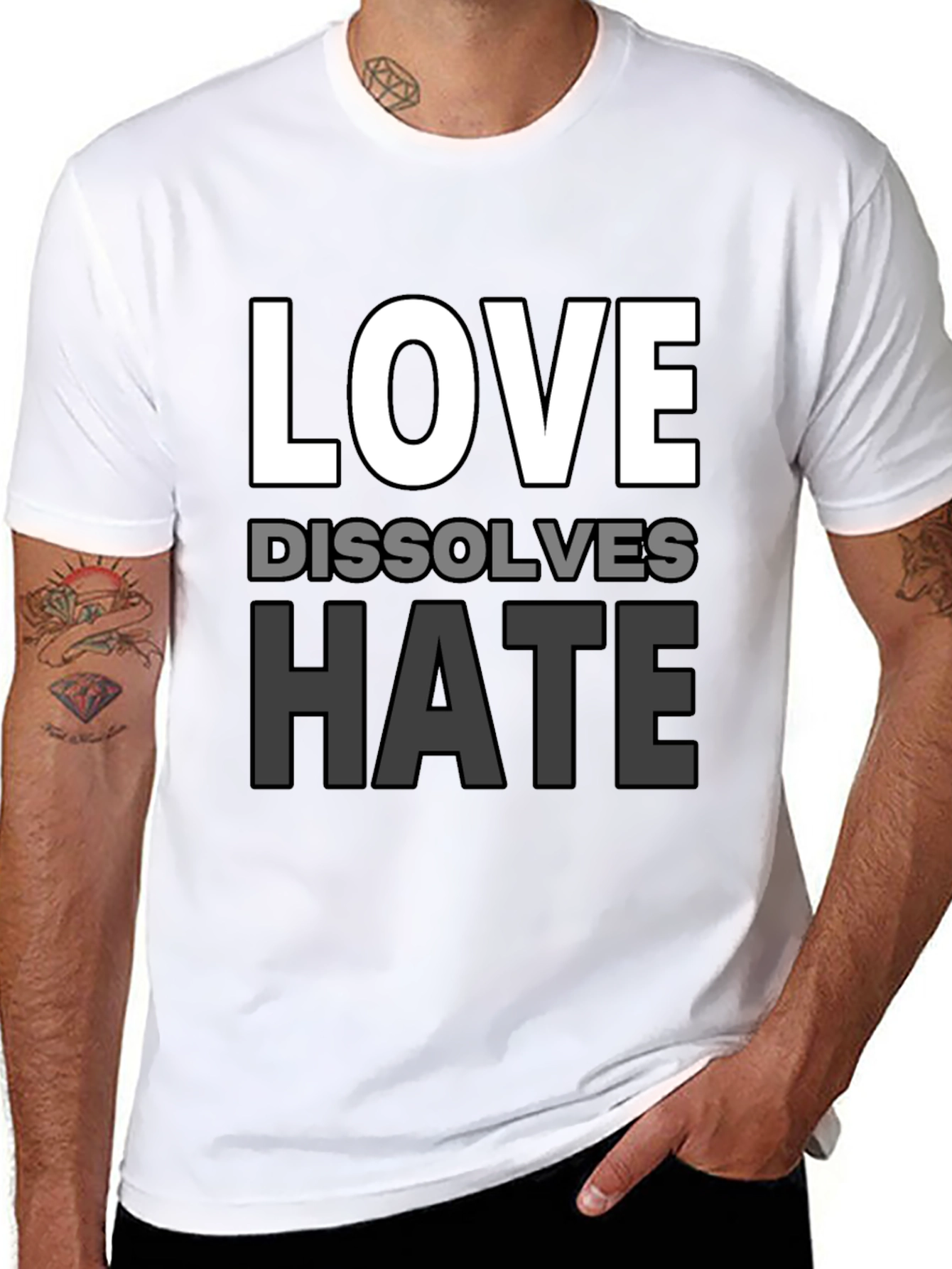 Love Dissolves Hate Graphic T-Shirt