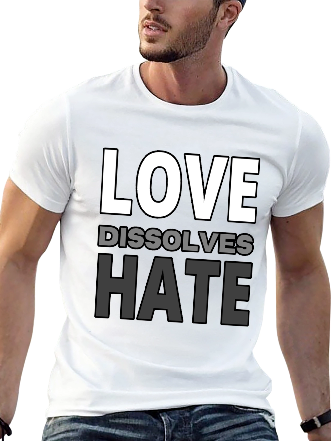 Love Dissolves Hate Graphic T-Shirt