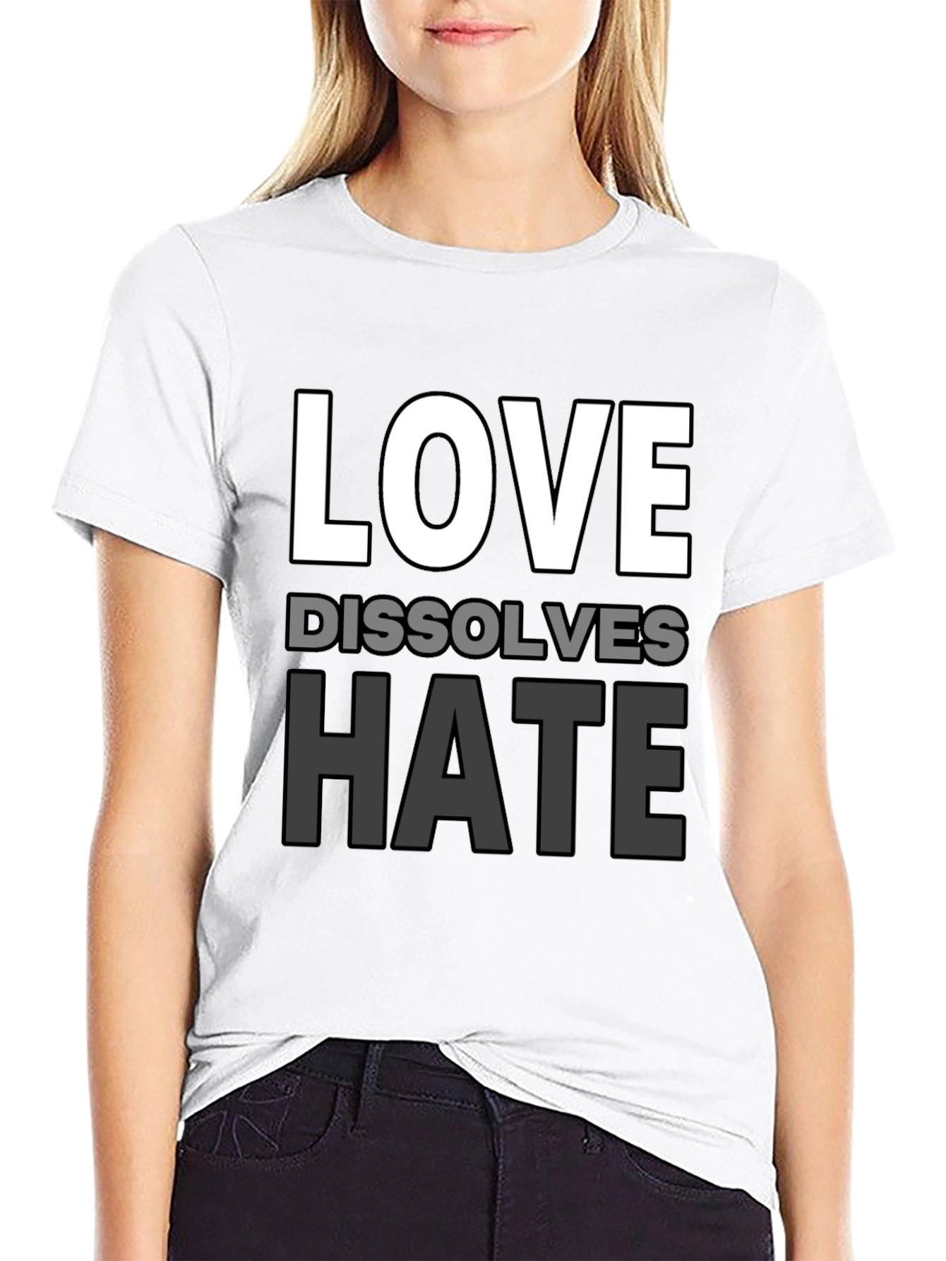 Love Dissolves Hate Graphic T-Shirt