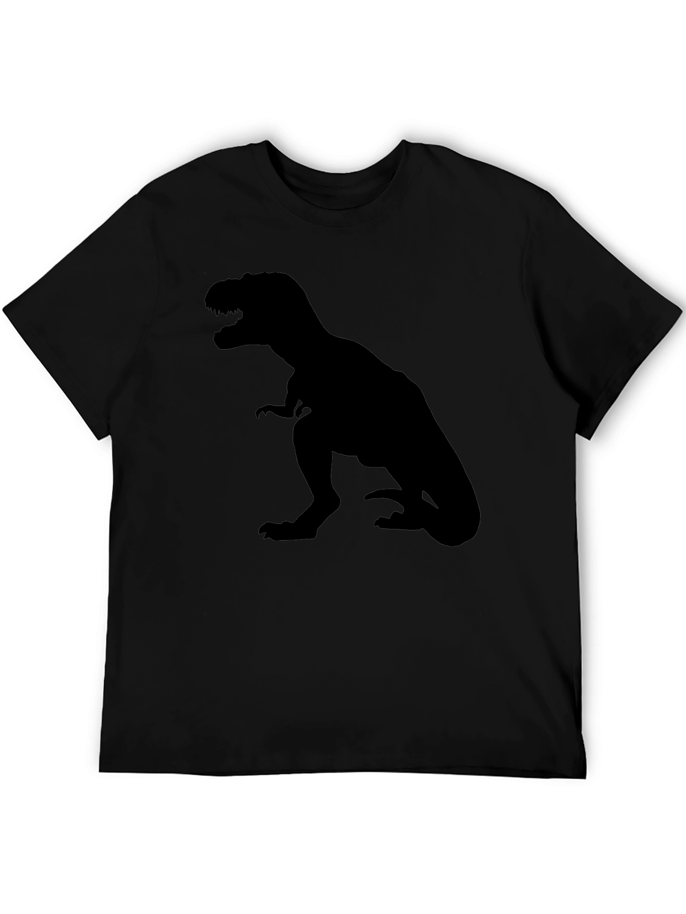 Black T-Rex Dinosaur Graphic Tee