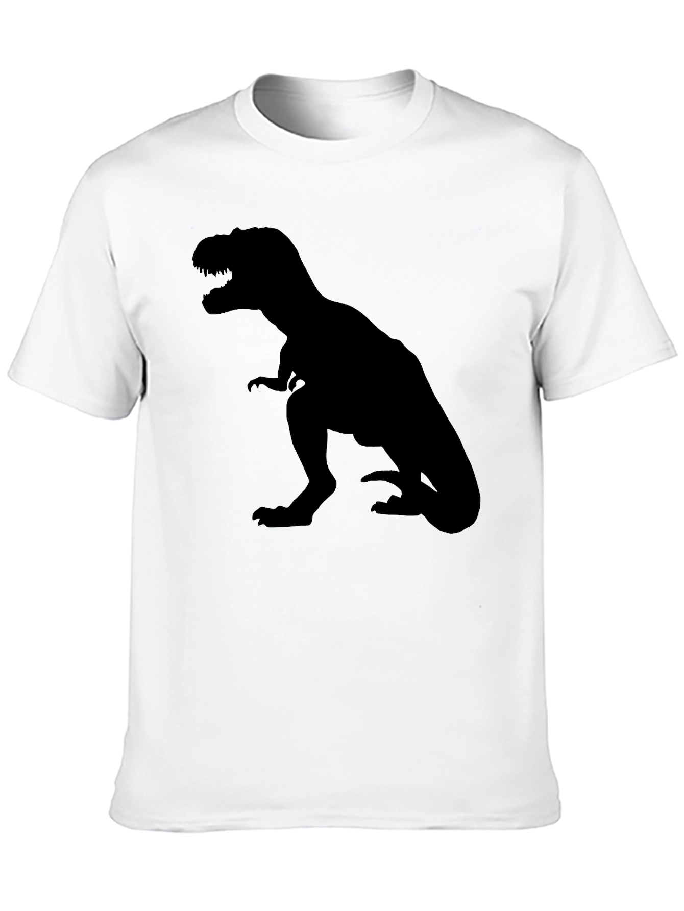Black T-Rex Dinosaur Graphic Tee
